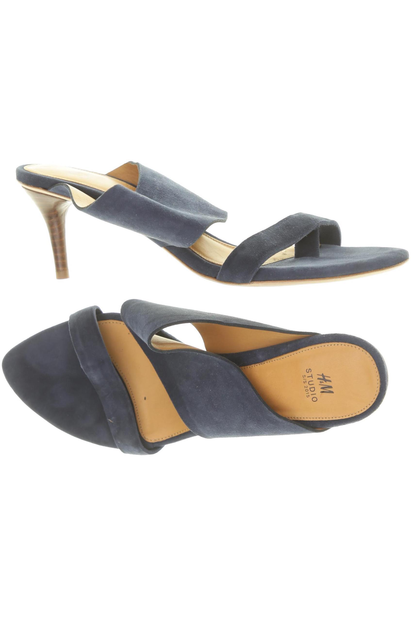 

H&M Damen Sandale, blau, Gr. 39