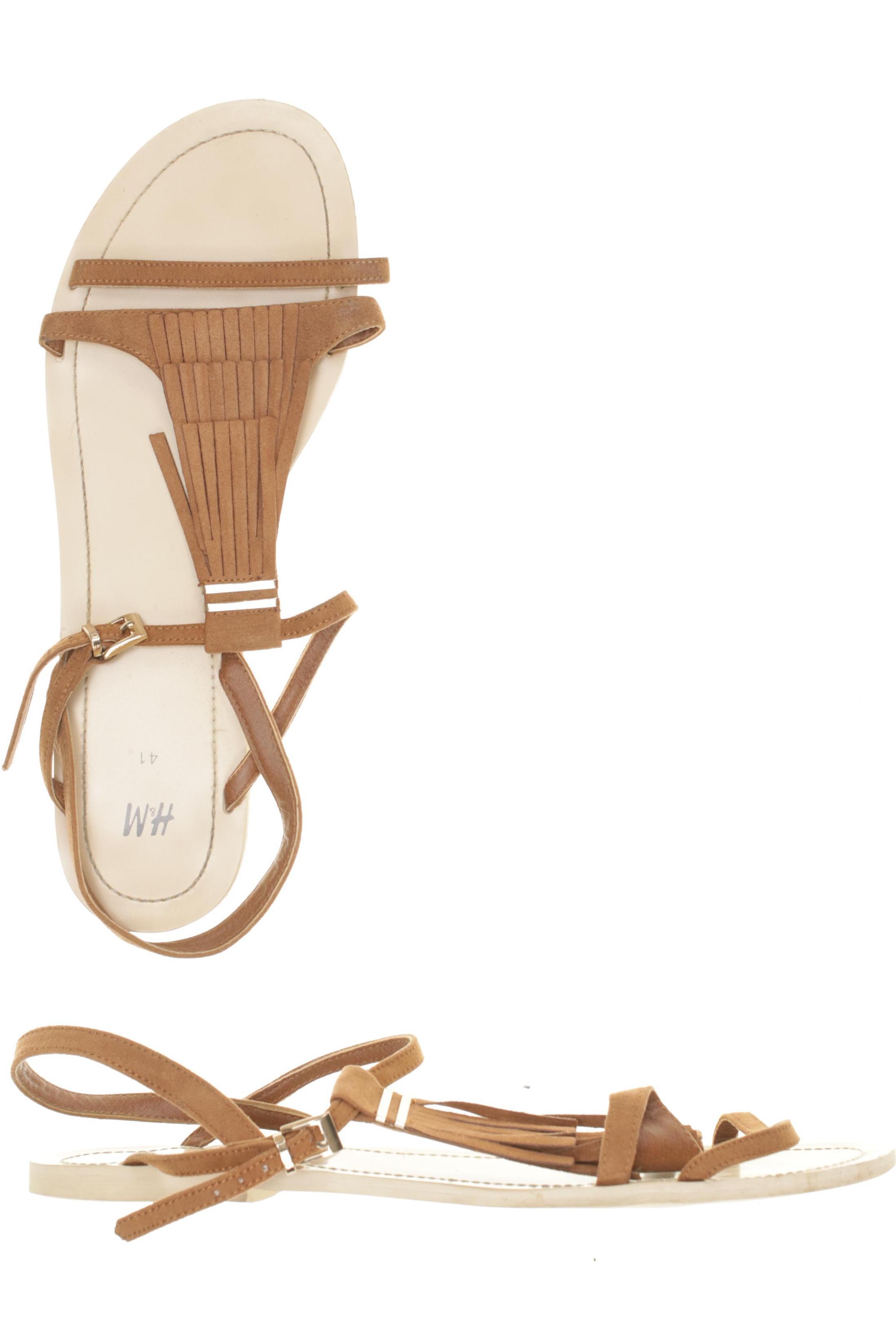 

H&M Damen Sandale, braun, Gr. 41