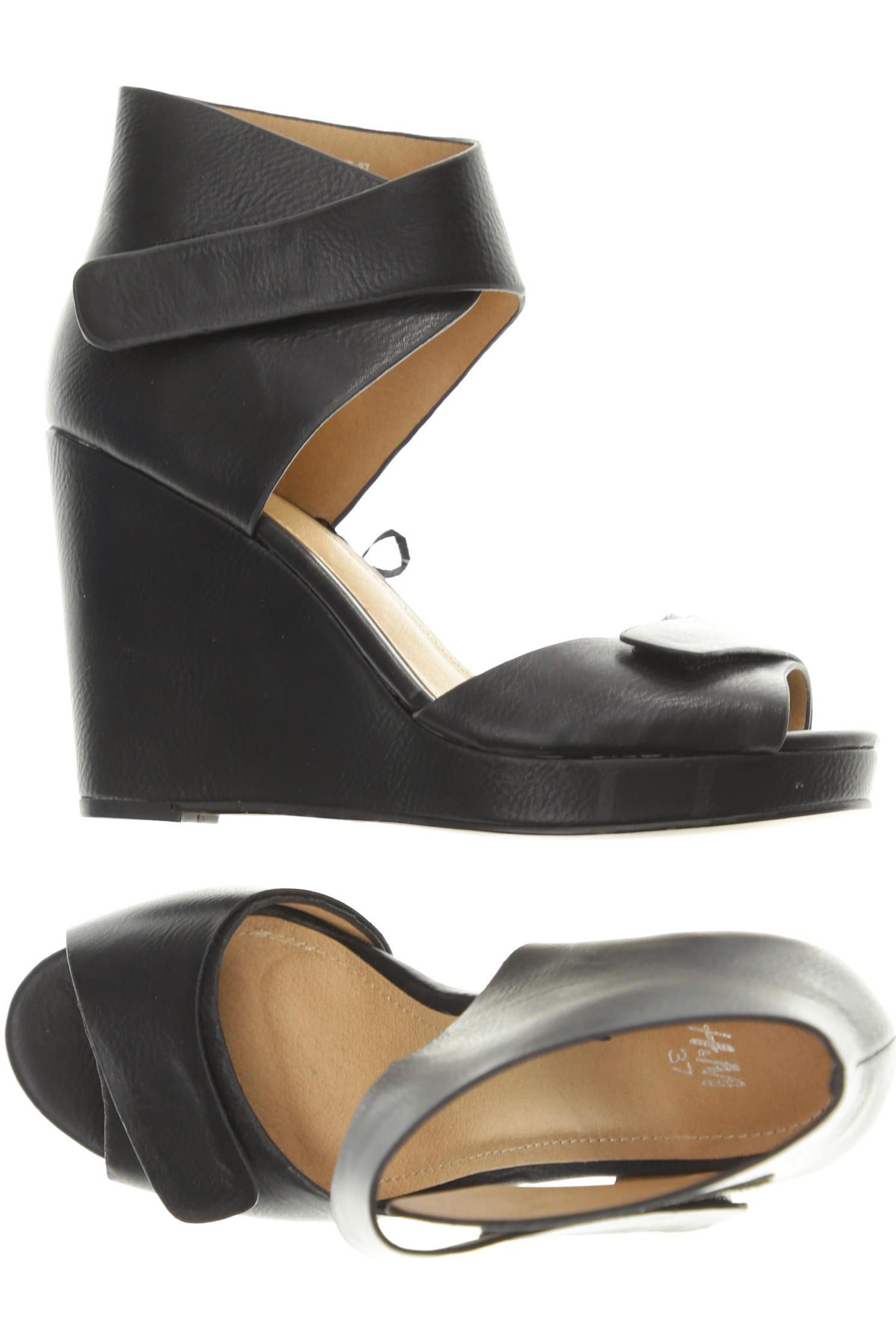 

H&M Damen Sandale, schwarz, Gr. 37