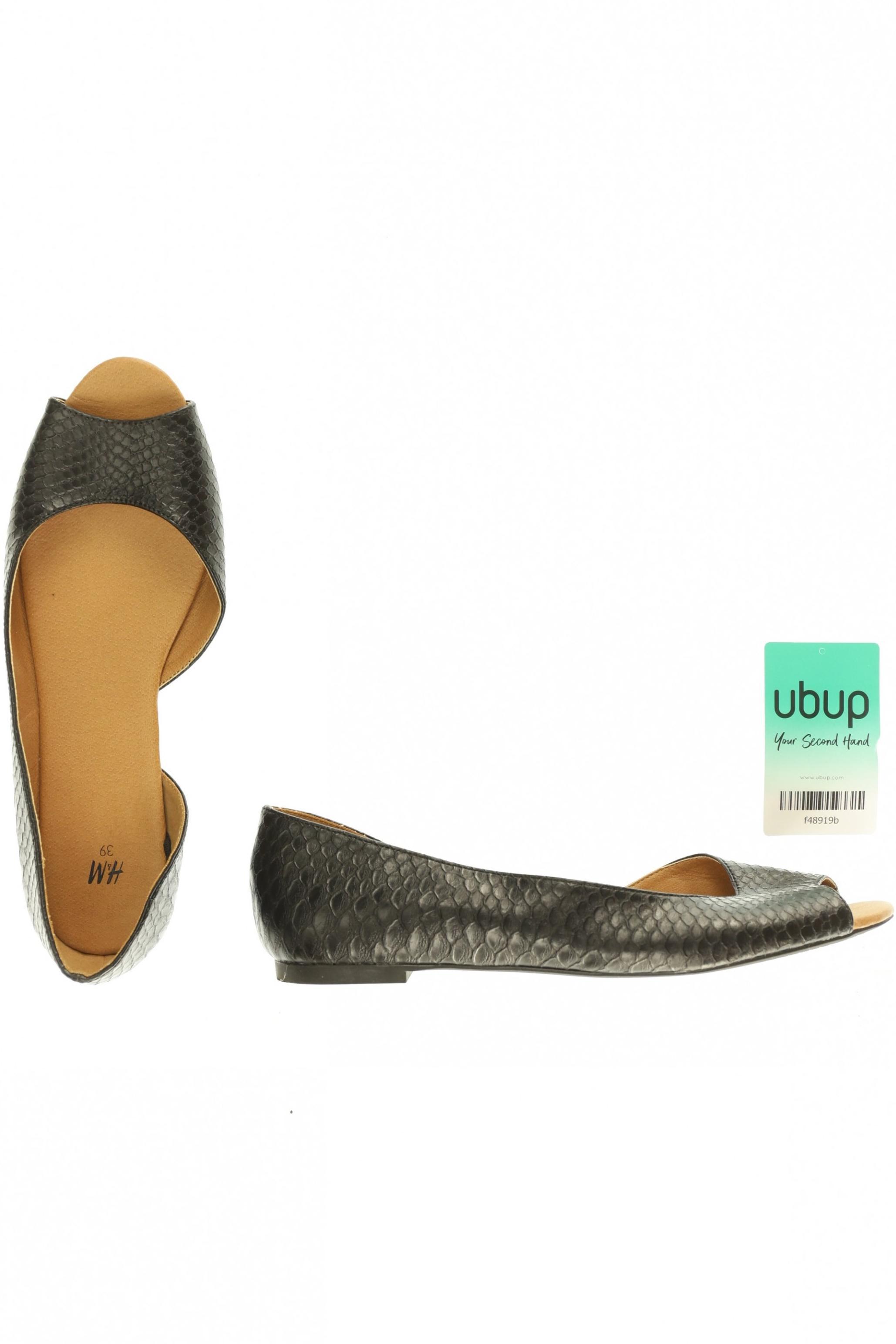 

H&M Damen Sandale, schwarz, Gr. 39