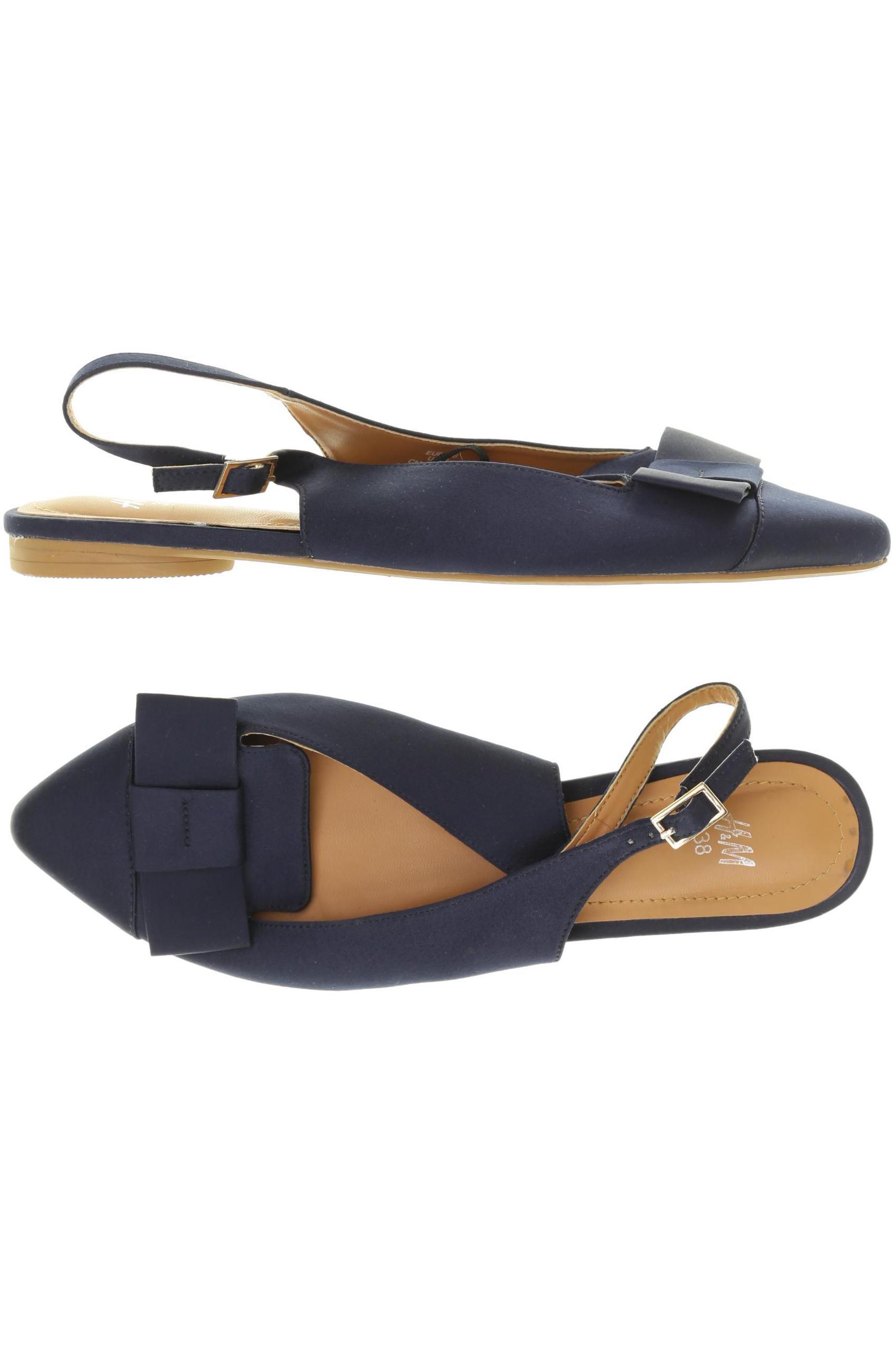 

H&M Damen Sandale, blau, Gr. 38
