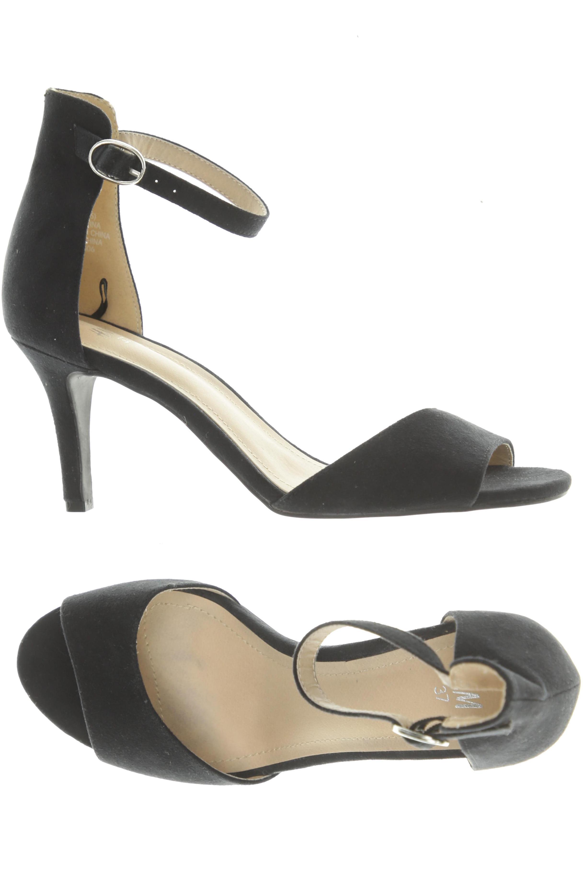 

H&M Damen Sandale, schwarz, Gr. 37