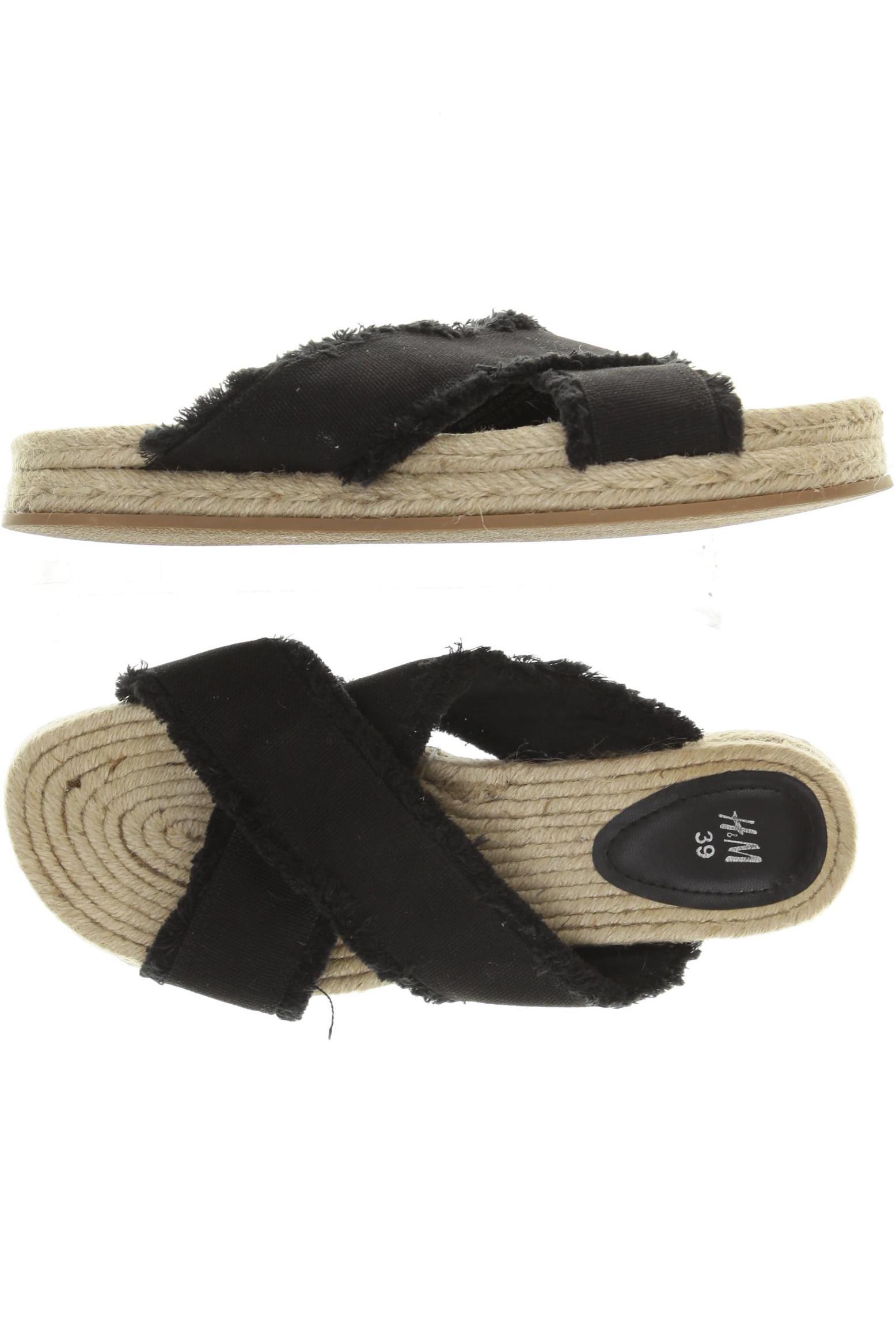 

H&M Damen Sandale, schwarz, Gr. 39