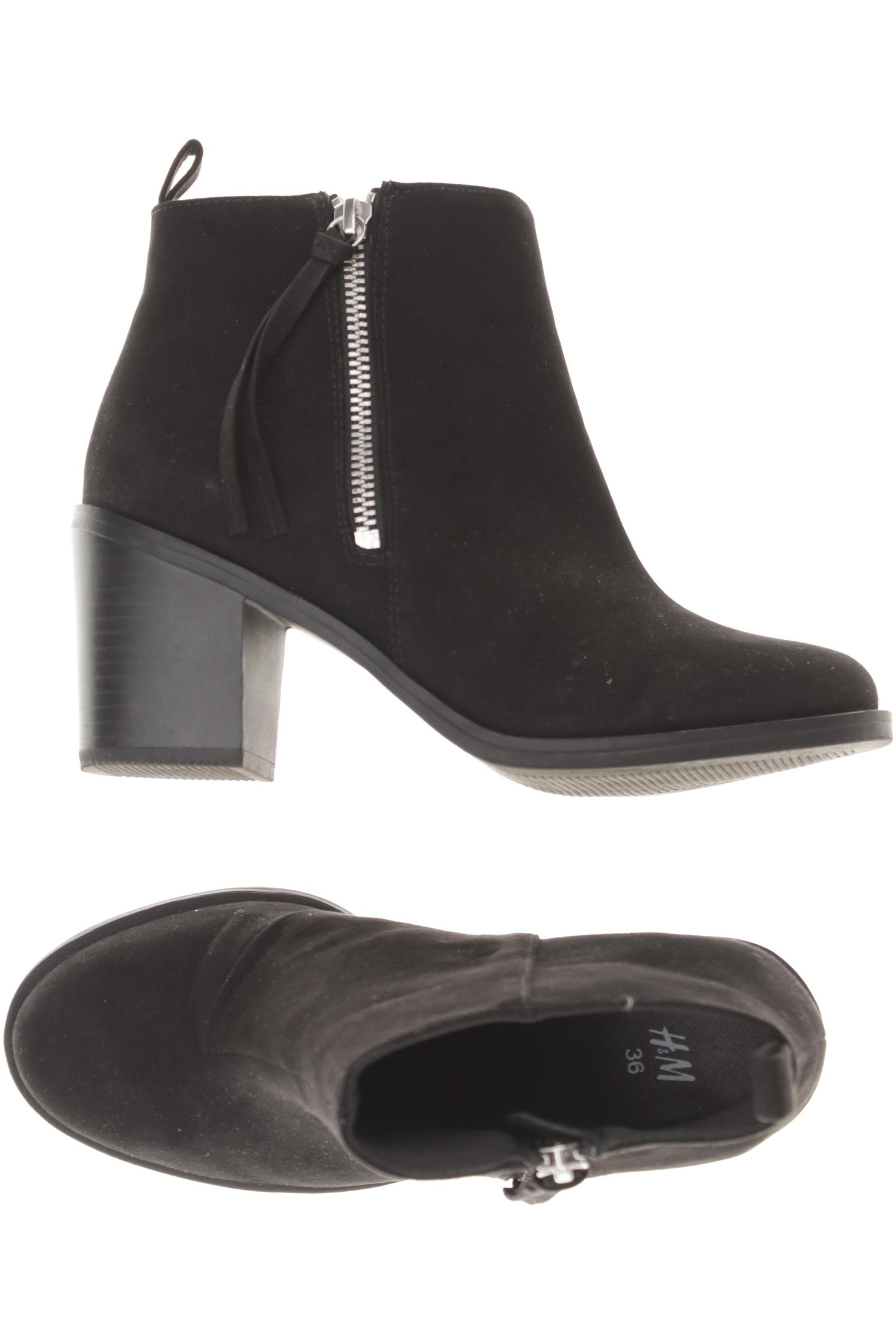 

H&M Damen Stiefelette, schwarz, Gr. 36