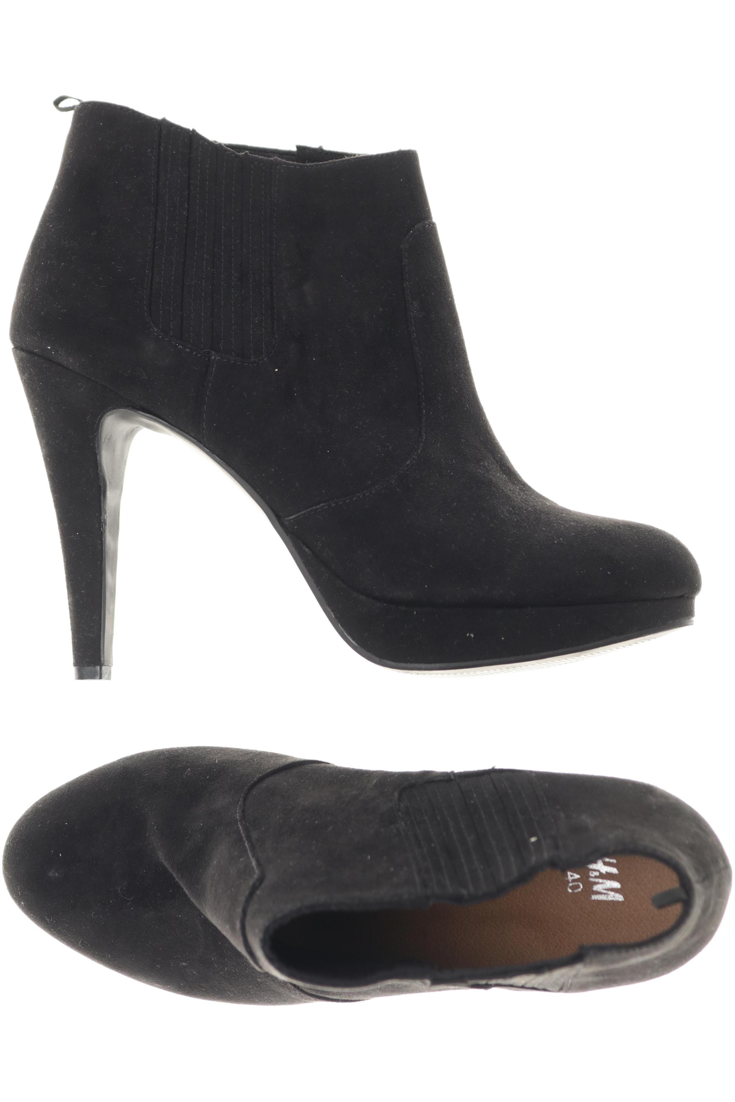 

H&M Damen Stiefelette, schwarz, Gr. 40