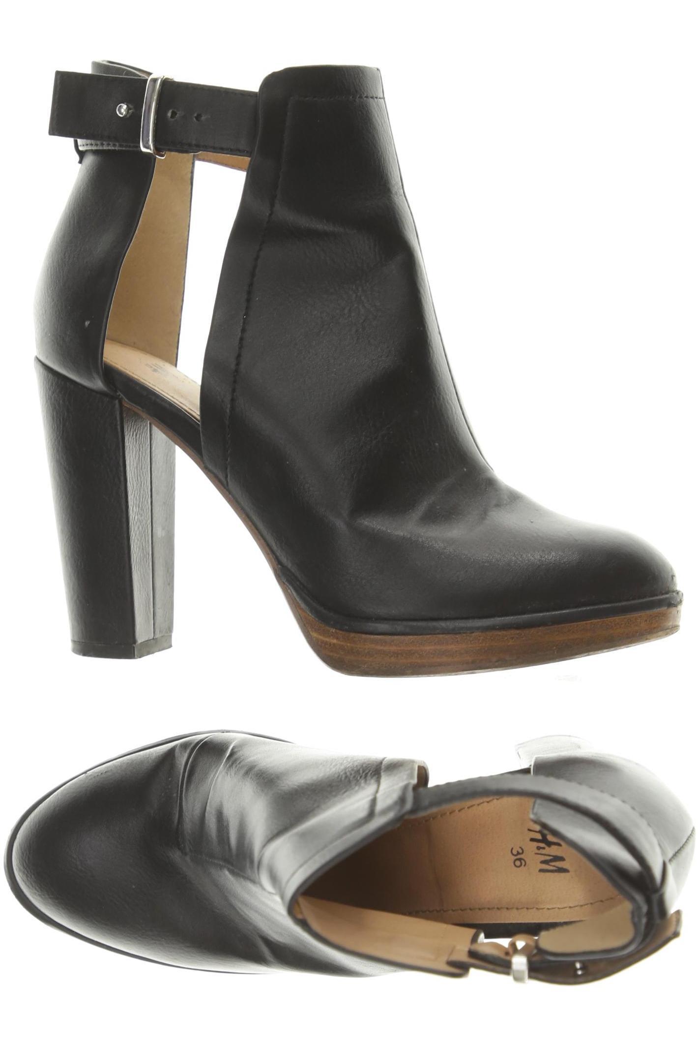 

H&M Damen Stiefelette, schwarz, Gr. 36