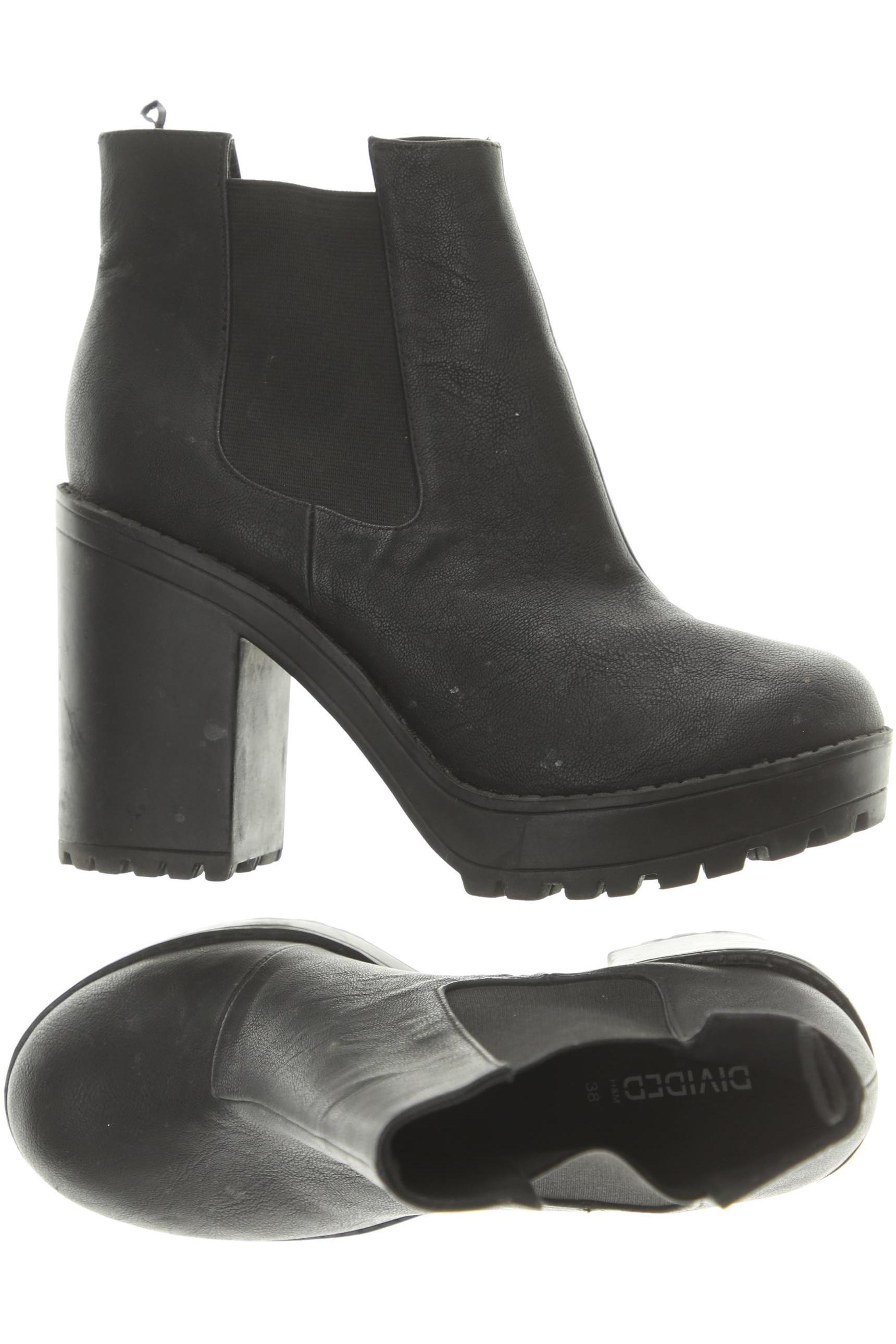 

H&M Damen Stiefelette, schwarz, Gr. 38