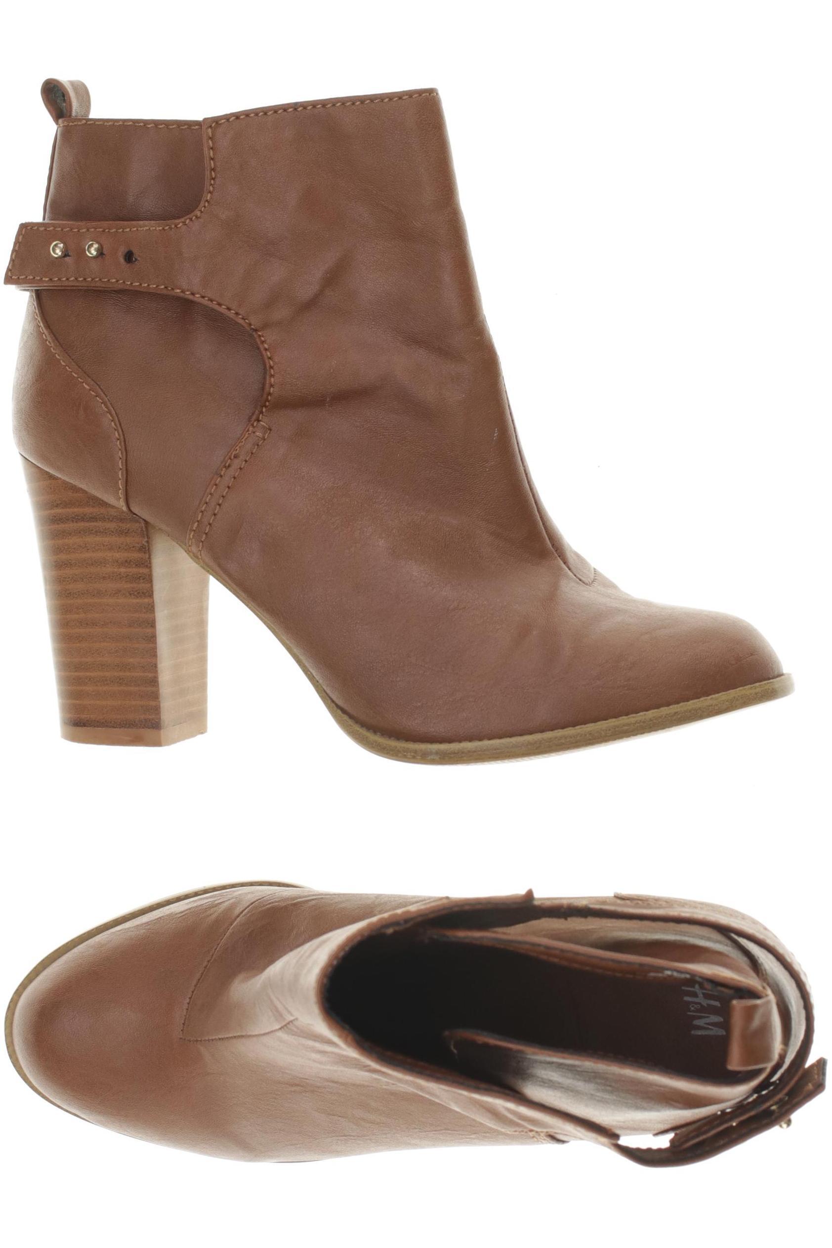 

H&M Damen Stiefelette, braun, Gr. 41