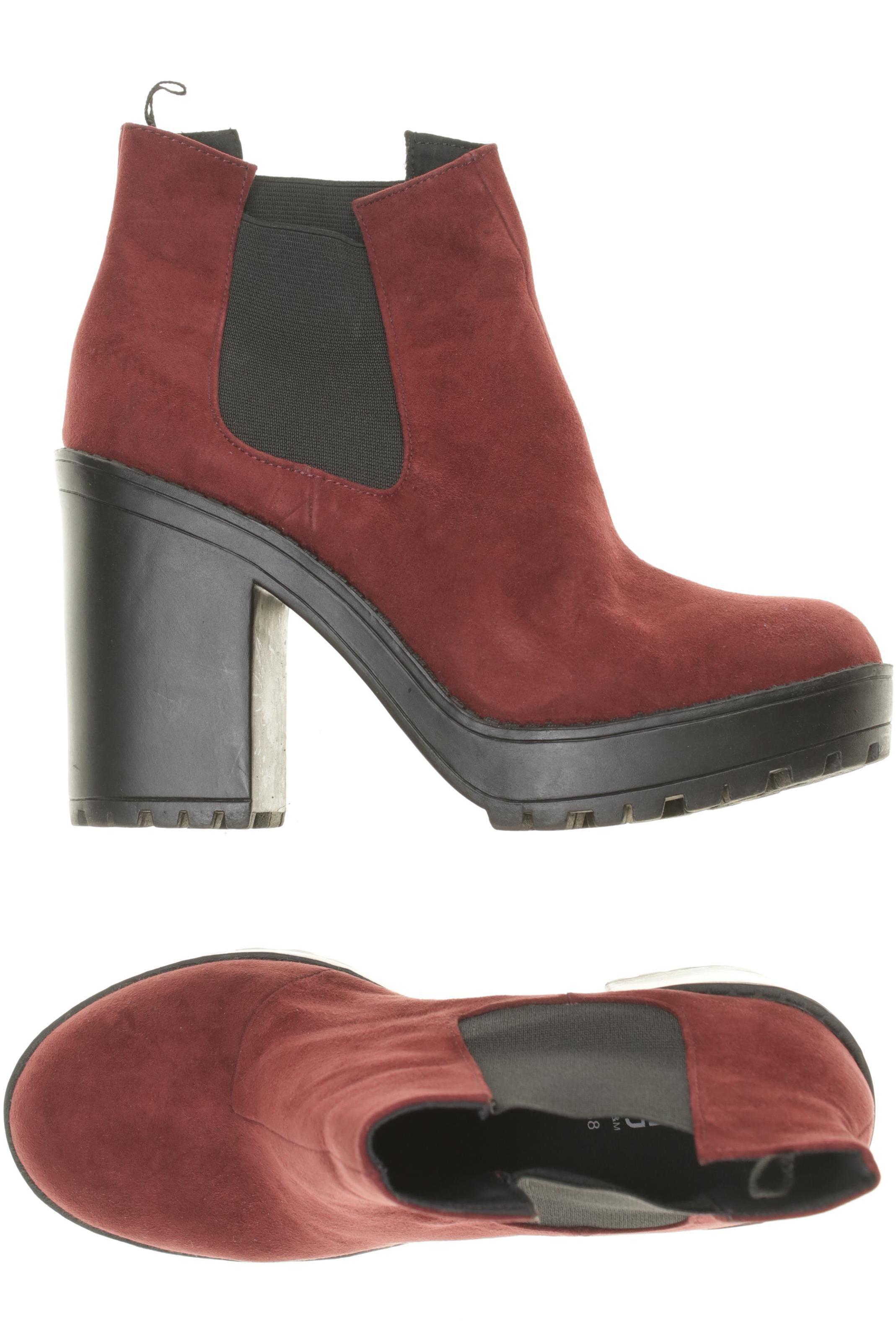 

H&M Damen Stiefelette, rot, Gr. 38