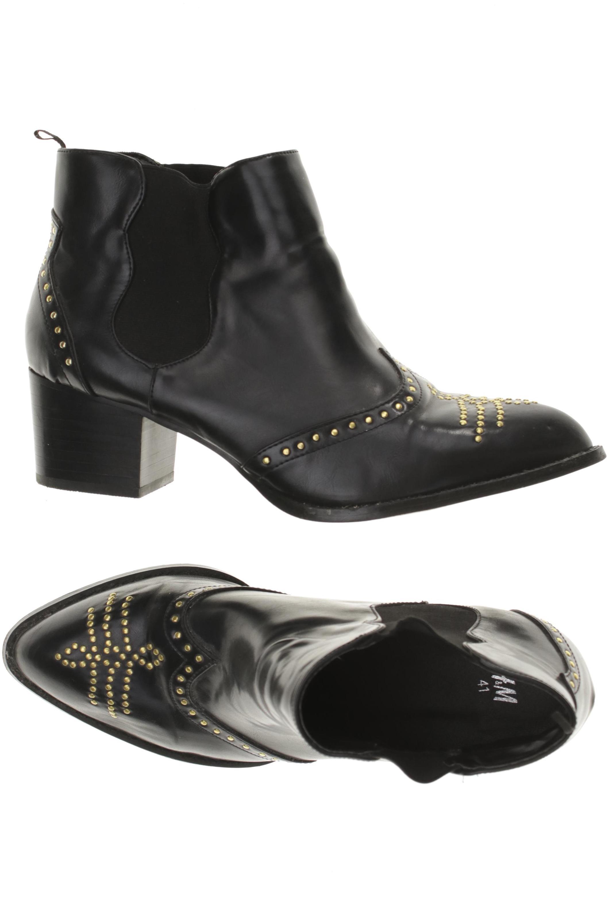 

H&M Damen Stiefelette, schwarz, Gr. 41