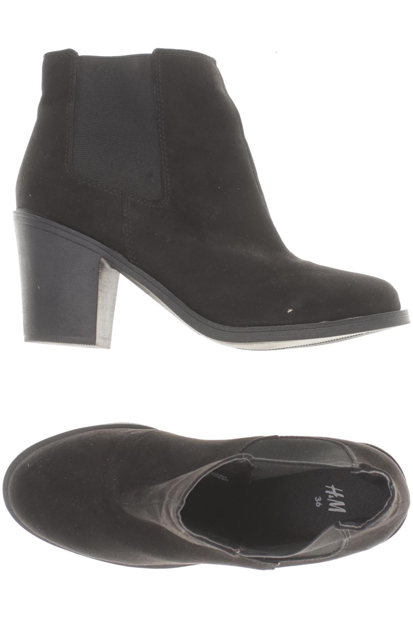

H&M Damen Stiefelette, schwarz, Gr. 36