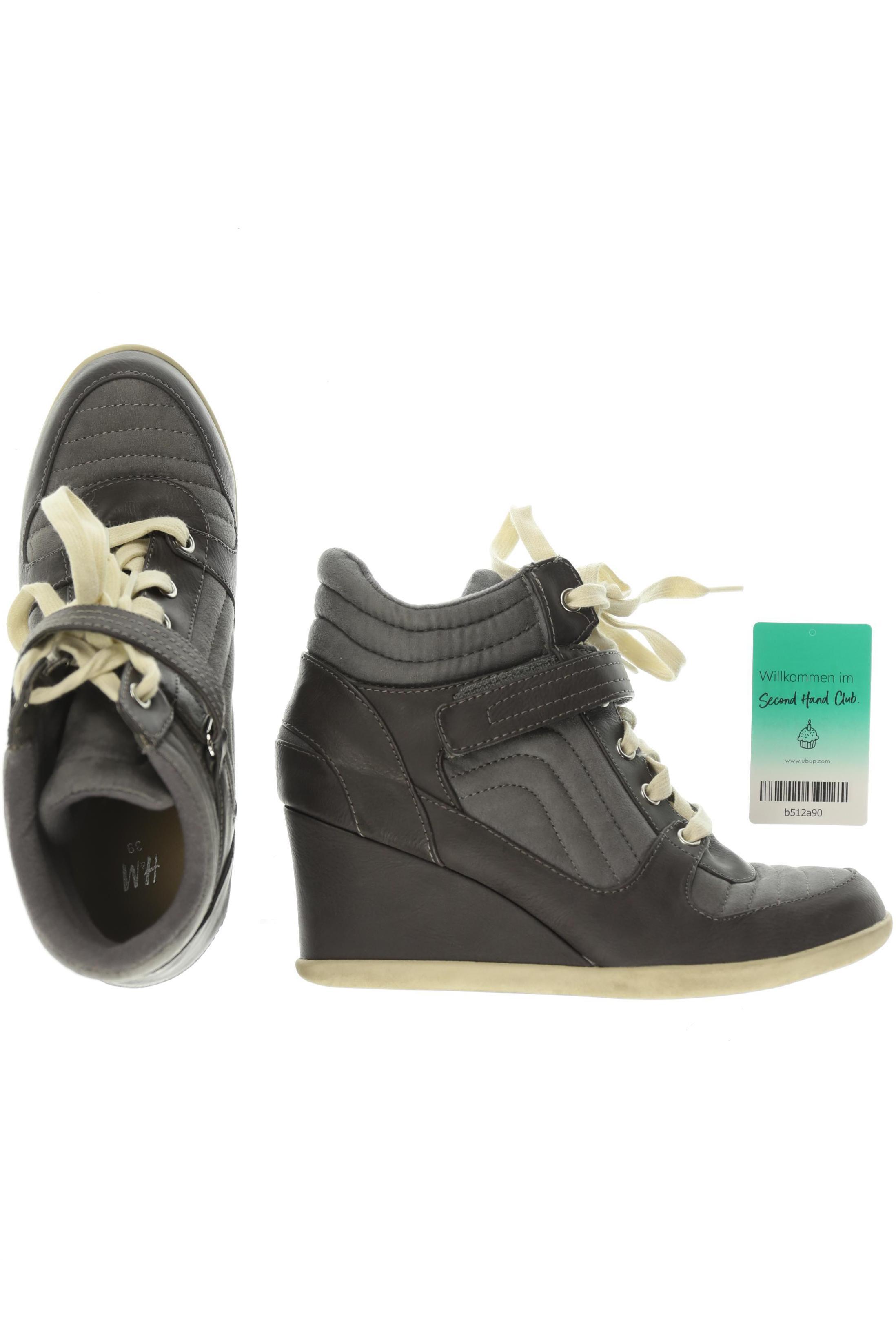 

H&M Damen Stiefelette, grau, Gr. 39