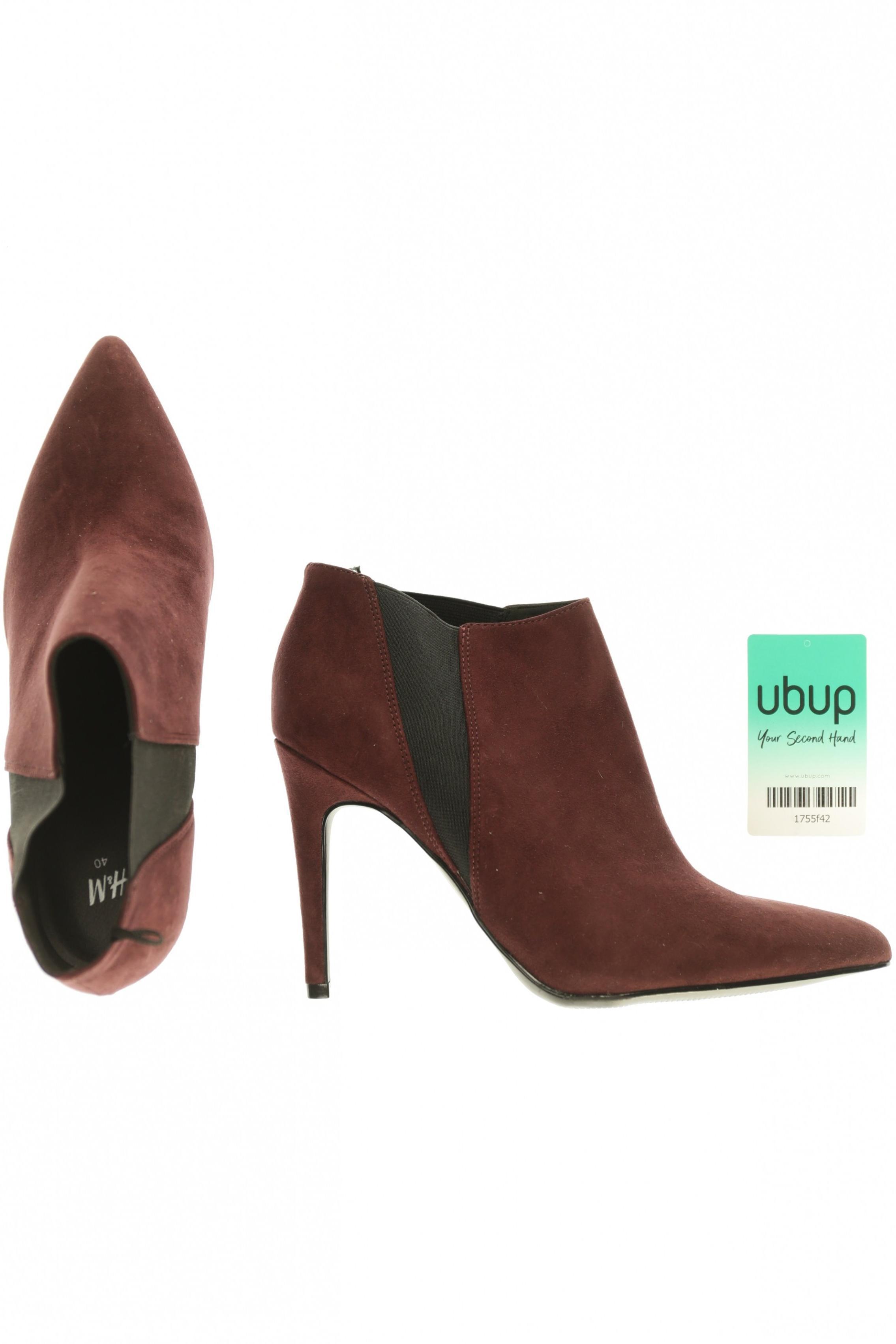 

H&M Damen Stiefelette, rot, Gr. 40