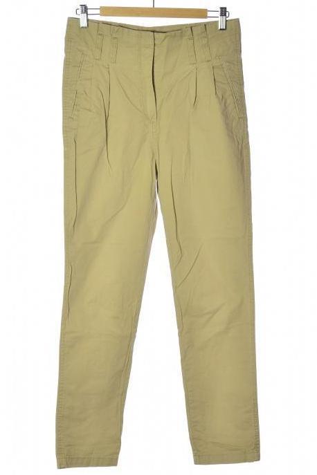 

H&M Damen Stoffhose, gelb, Gr. 36