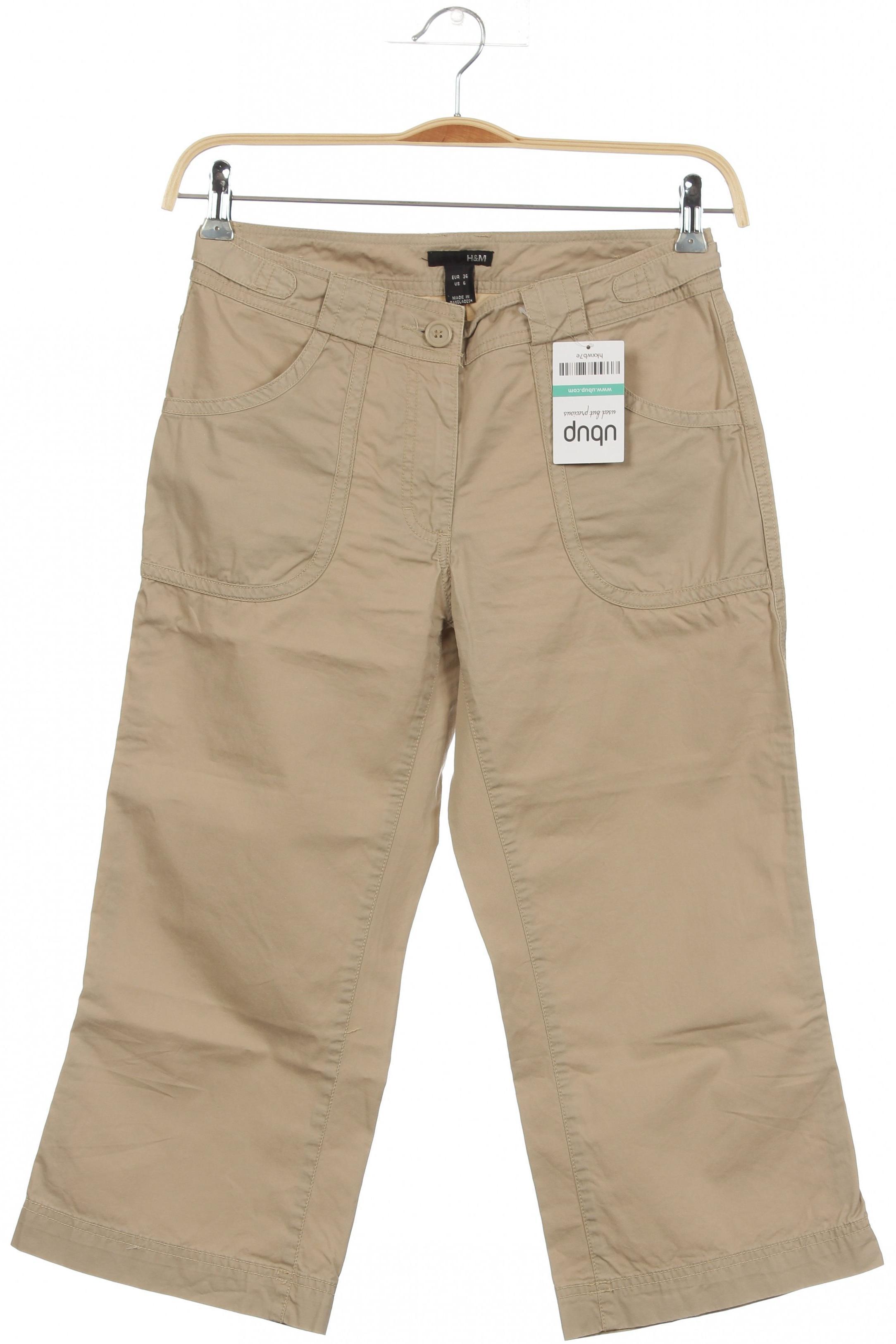

H&M Damen Stoffhose, beige, Gr. 36