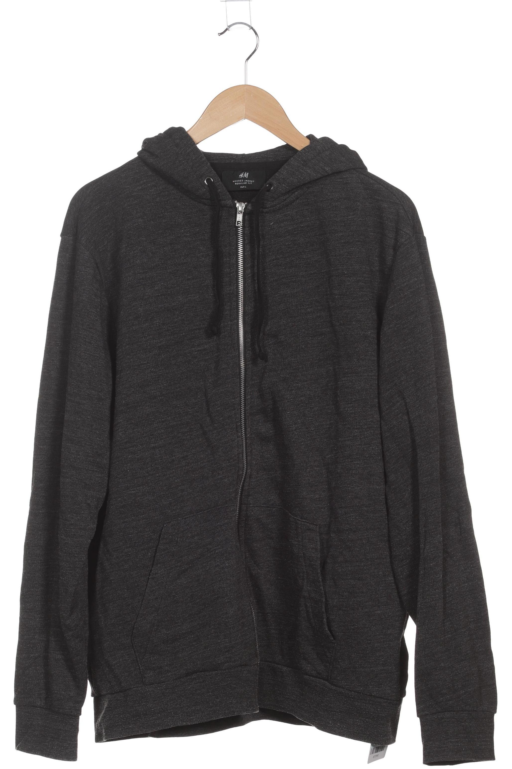 

H&M Herren Kapuzenpullover, grau, Gr.