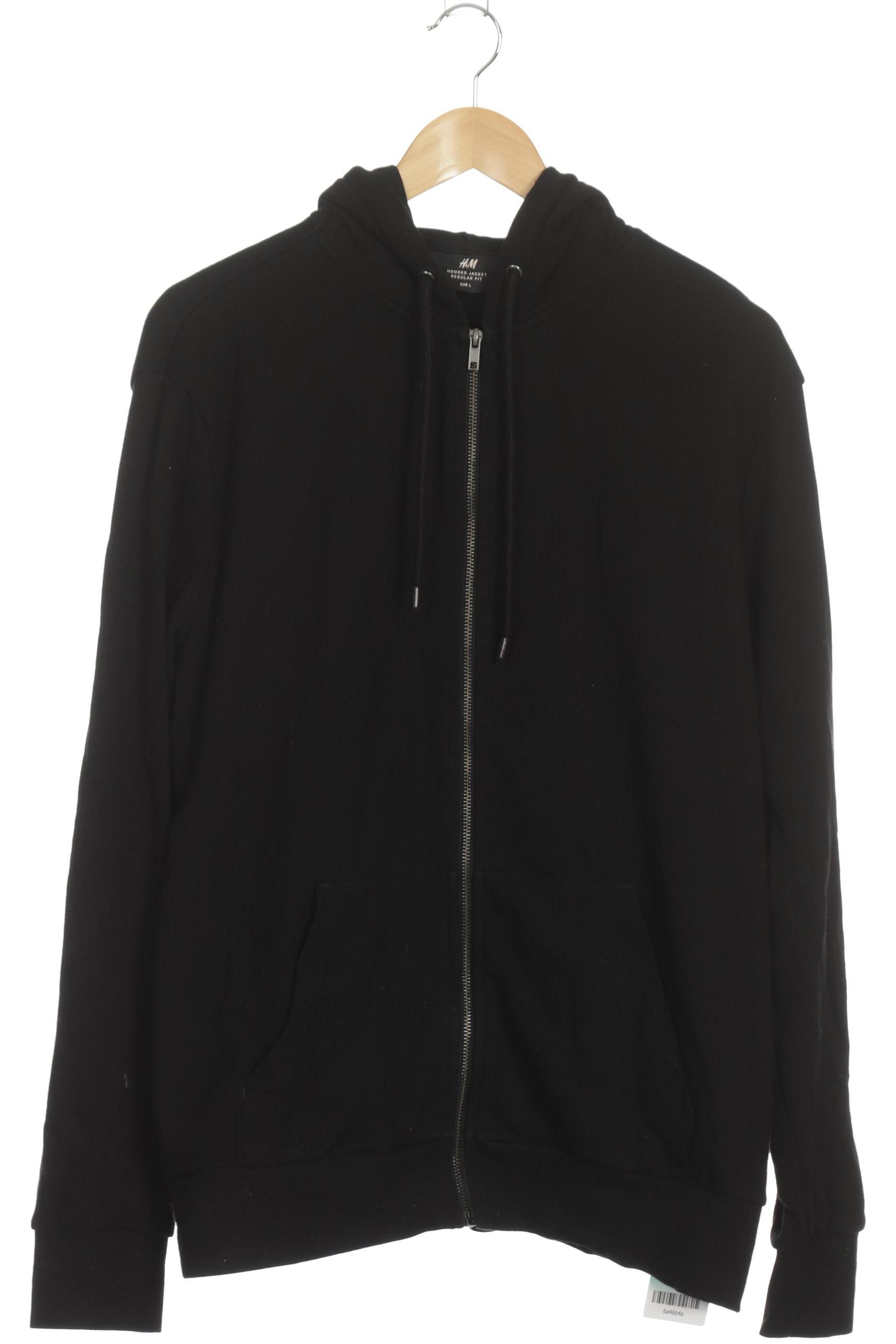 

H&M Herren Kapuzenpullover, schwarz, Gr.