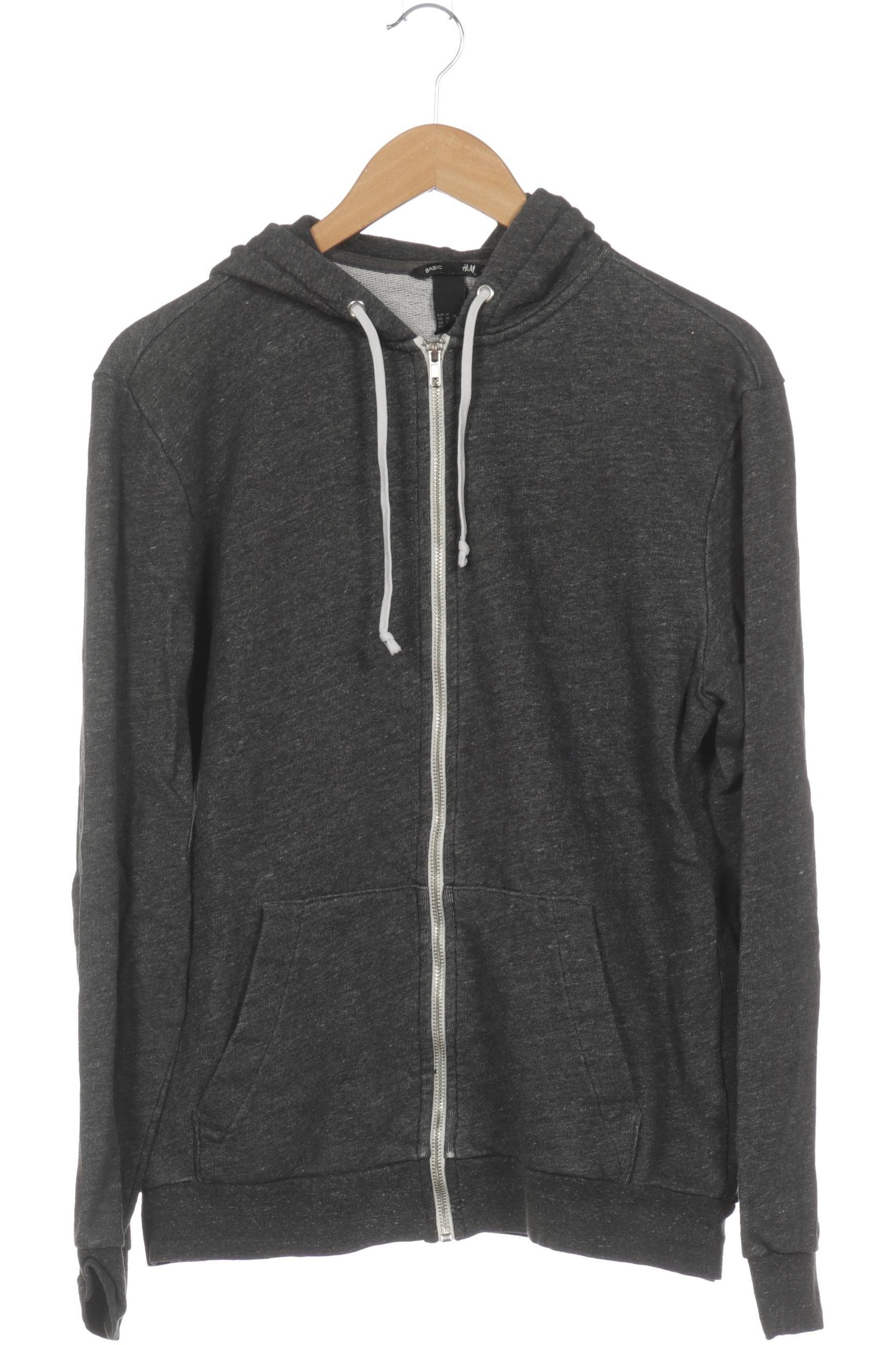 

H&M Herren Kapuzenpullover, grau, Gr.