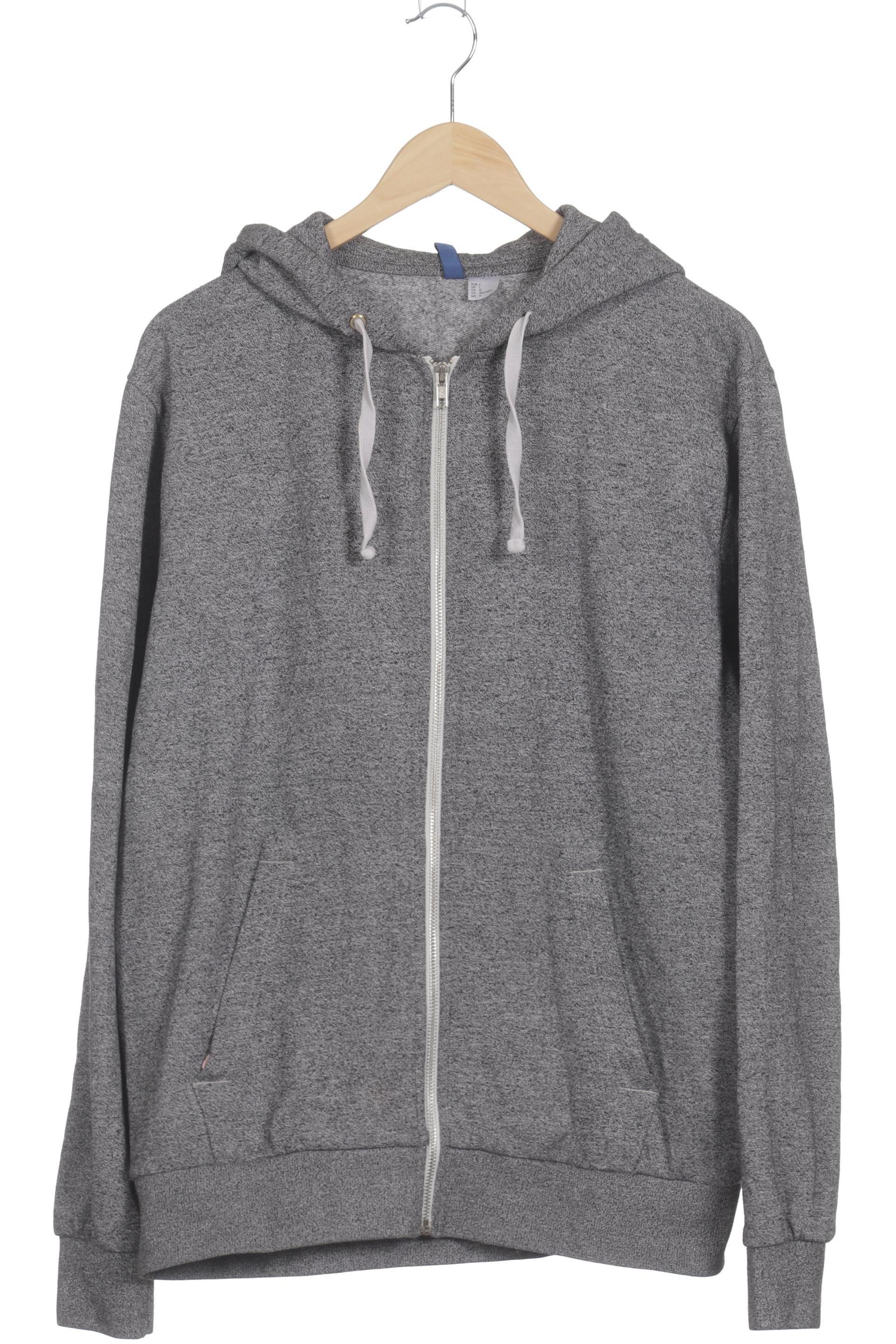 

H&M Herren Kapuzenpullover, grau, Gr.