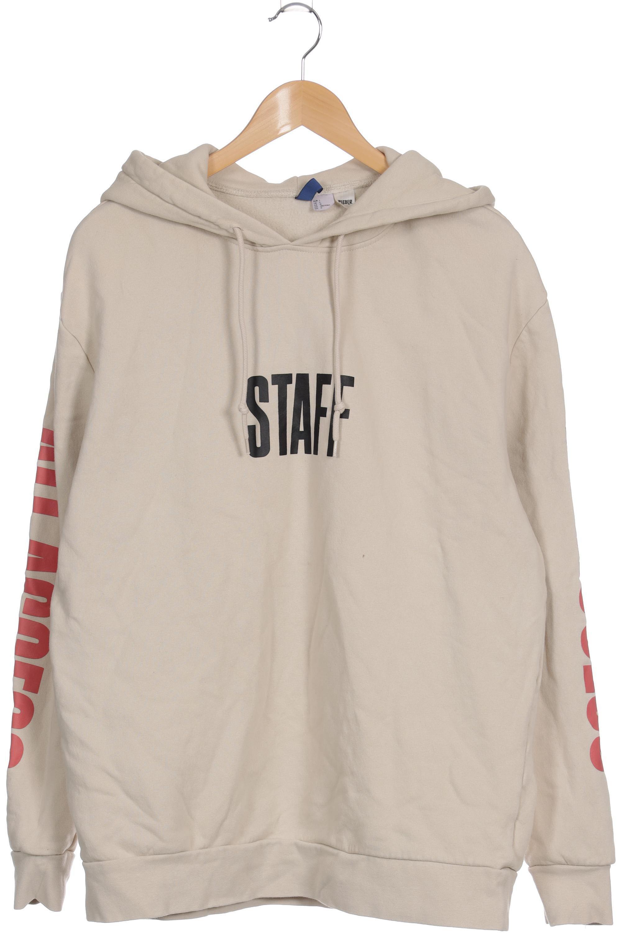 

H&M Herren Kapuzenpullover, beige, Gr.