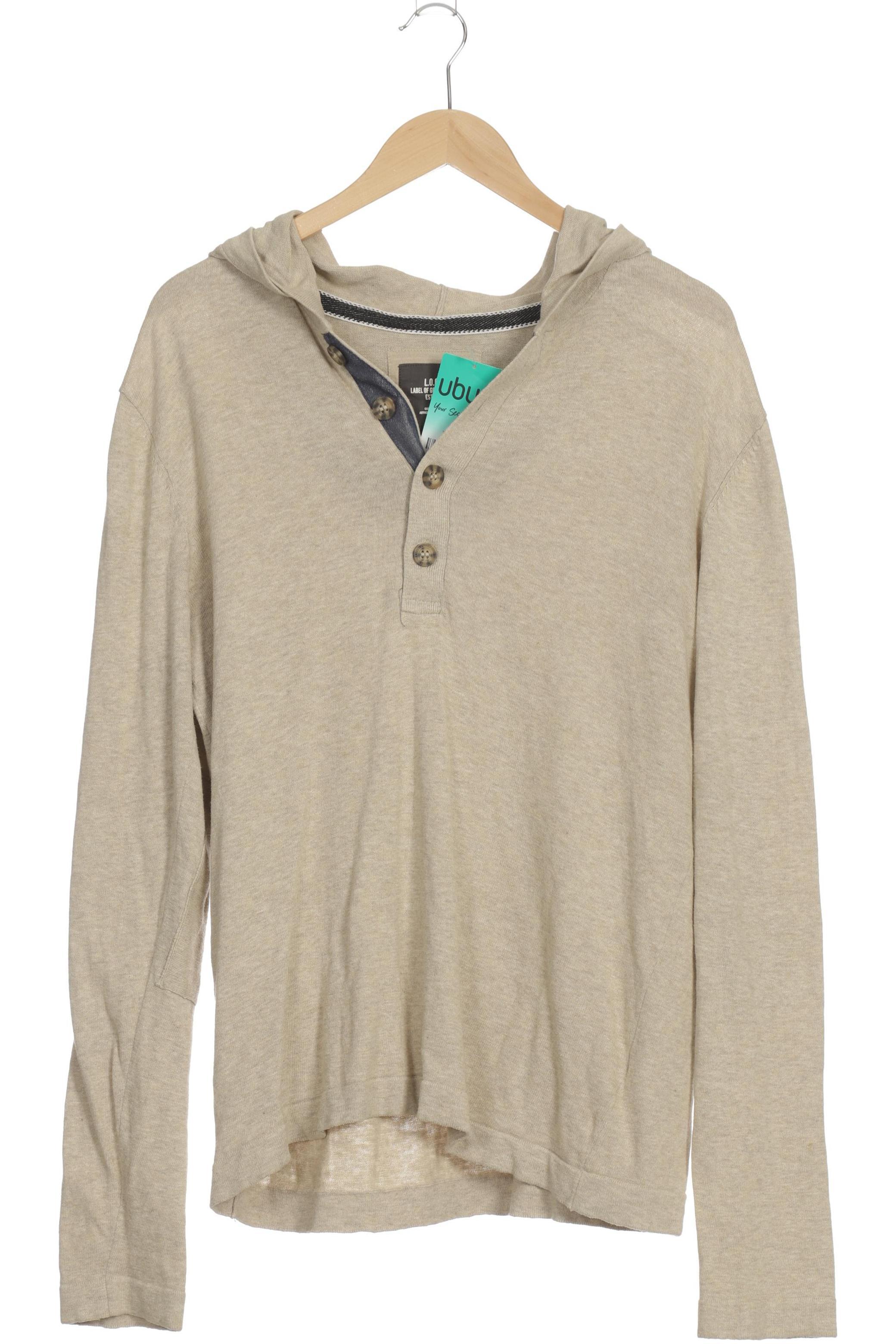 

H&M Herren Kapuzenpullover, beige, Gr.