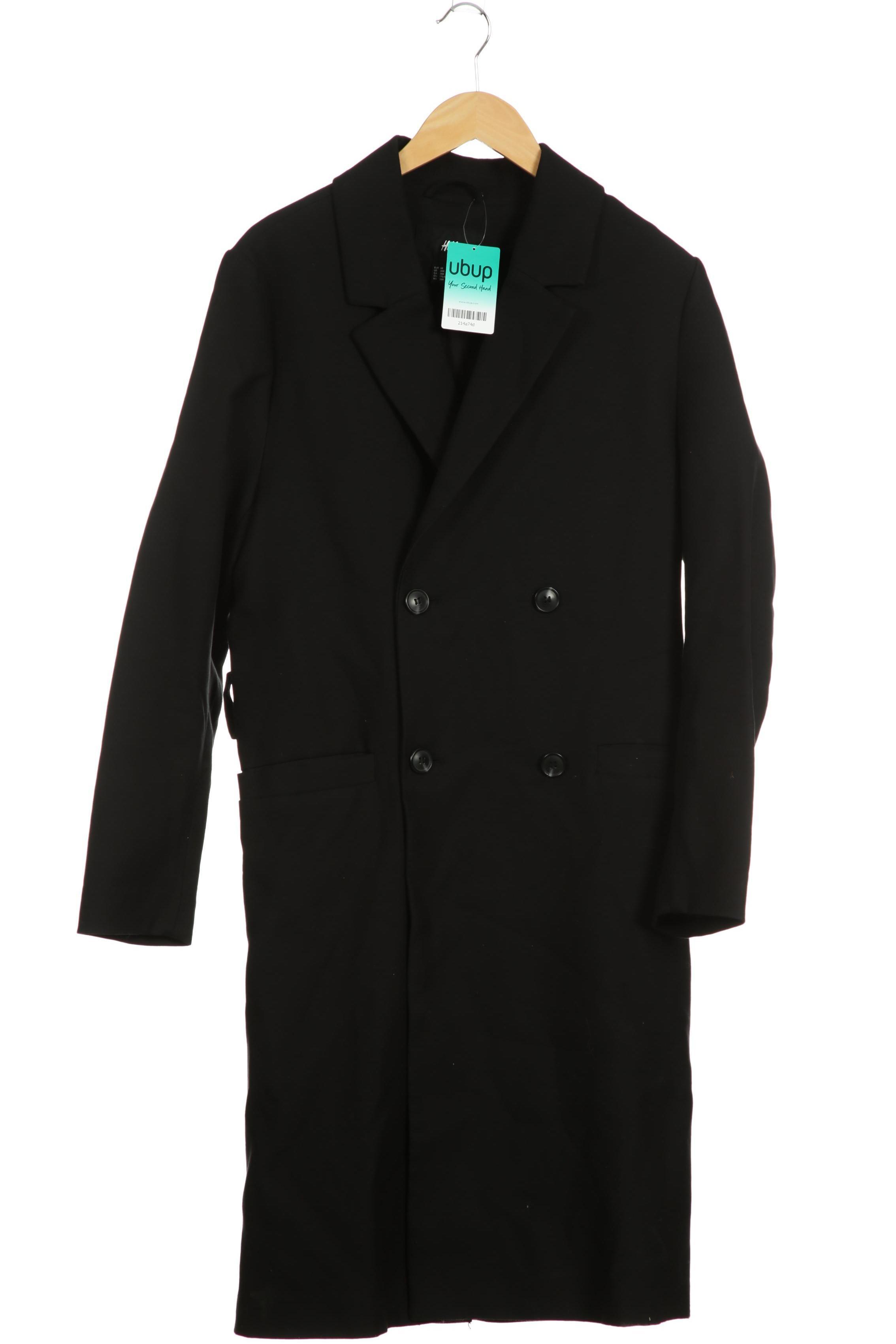 

H&M Herren Mantel, schwarz, Gr. 48