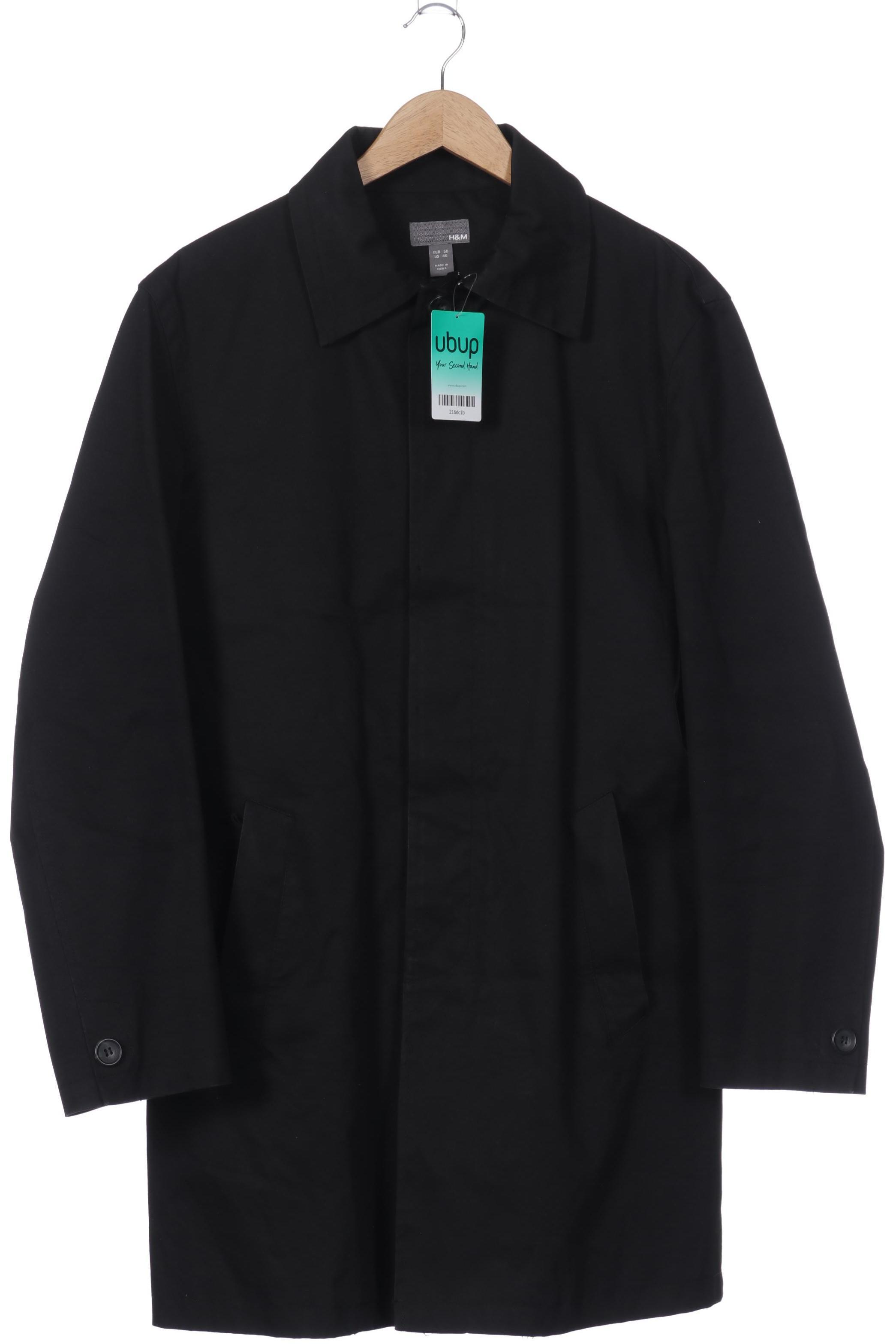 

H&M Herren Mantel, schwarz, Gr. 40