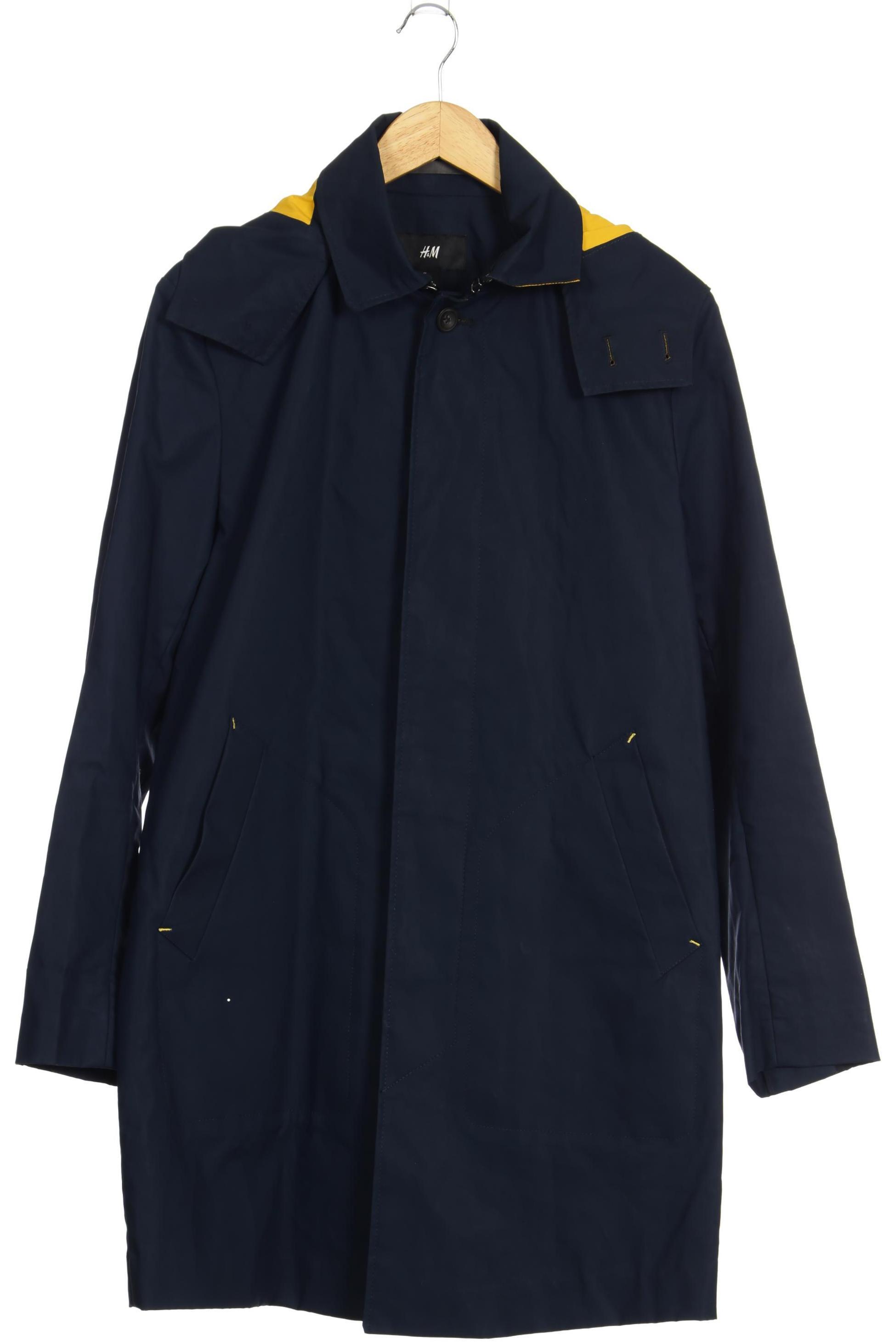

H&M Herren Mantel, blau, Gr. 46