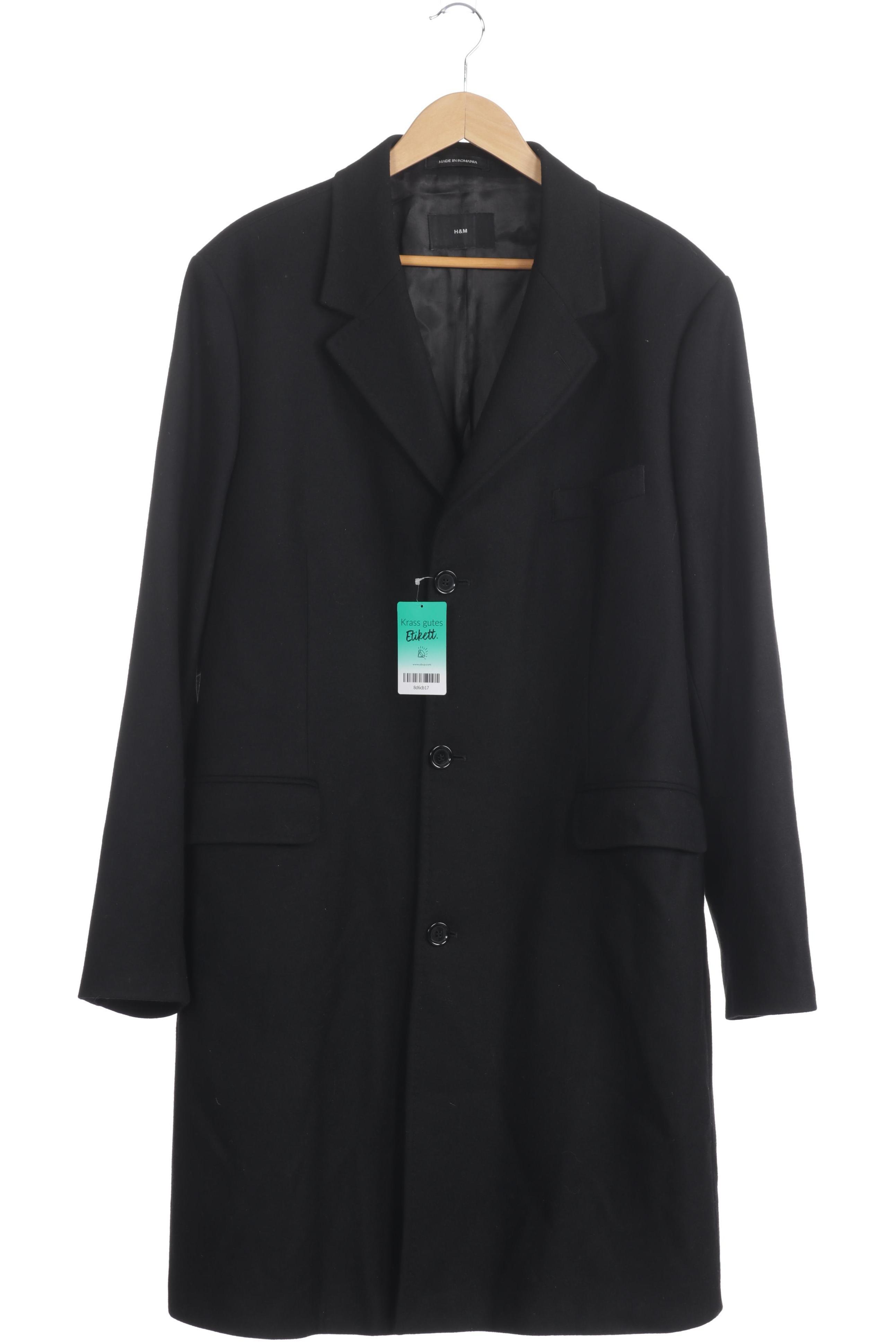 

H&M Herren Mantel, schwarz, Gr. 44