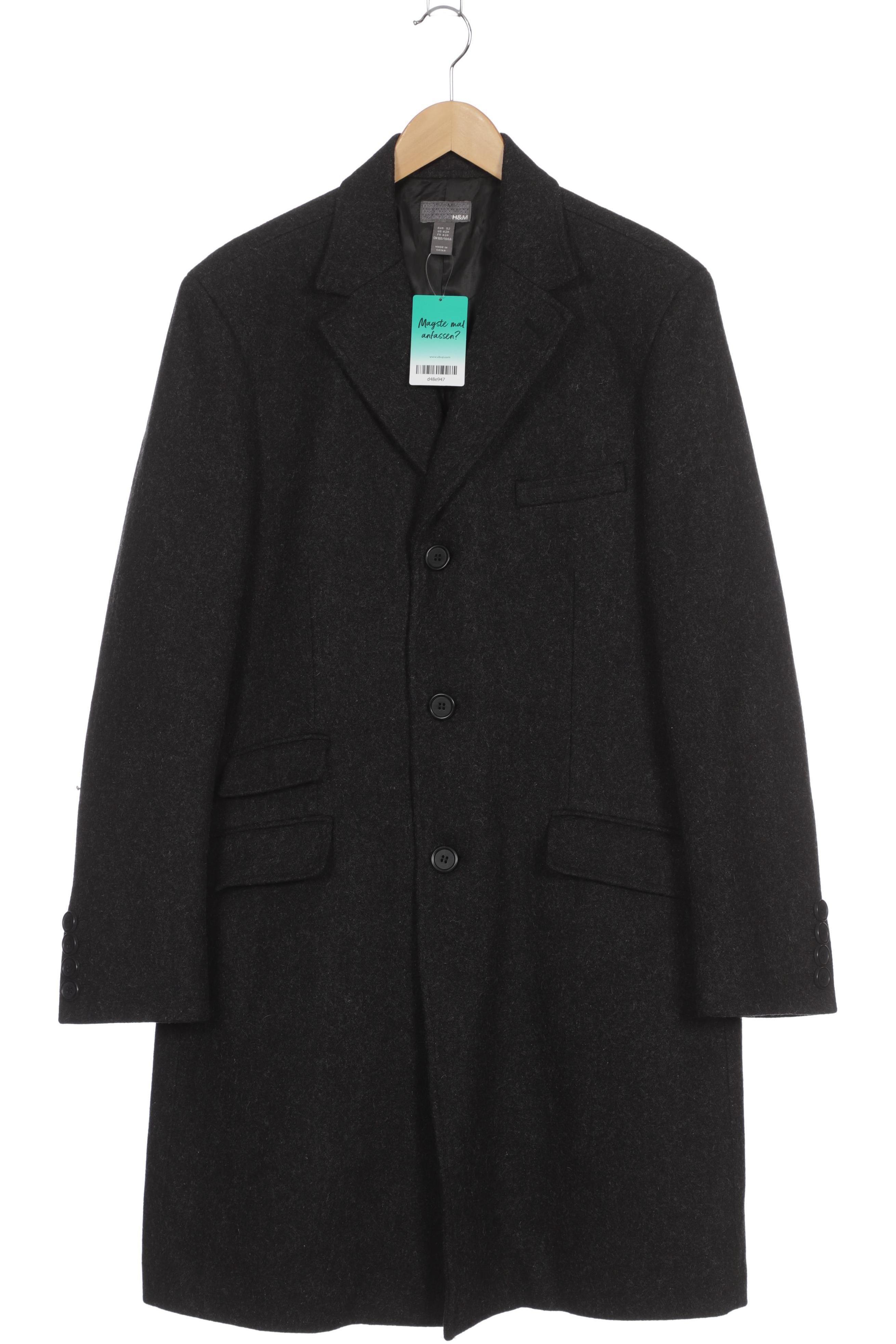 

H&M Herren Mantel, grau, Gr. 42