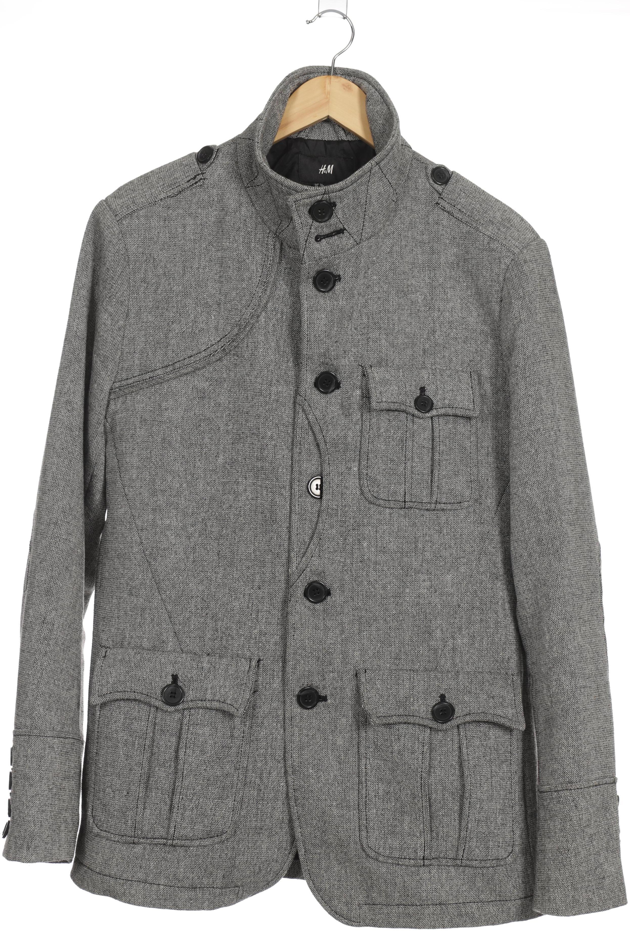 

H&M Herren Mantel, grau, Gr. 54