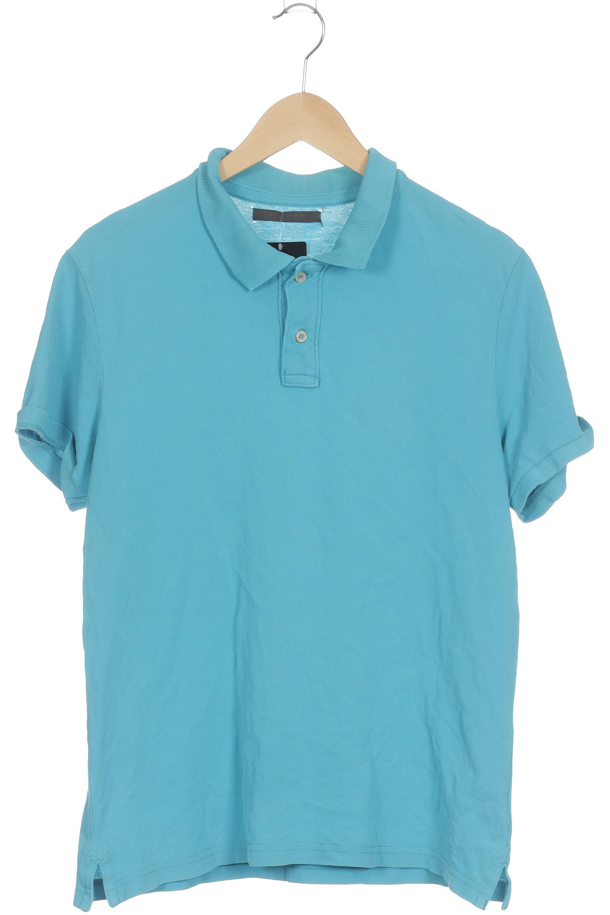 

H&M Herren Poloshirt, blau, Gr.