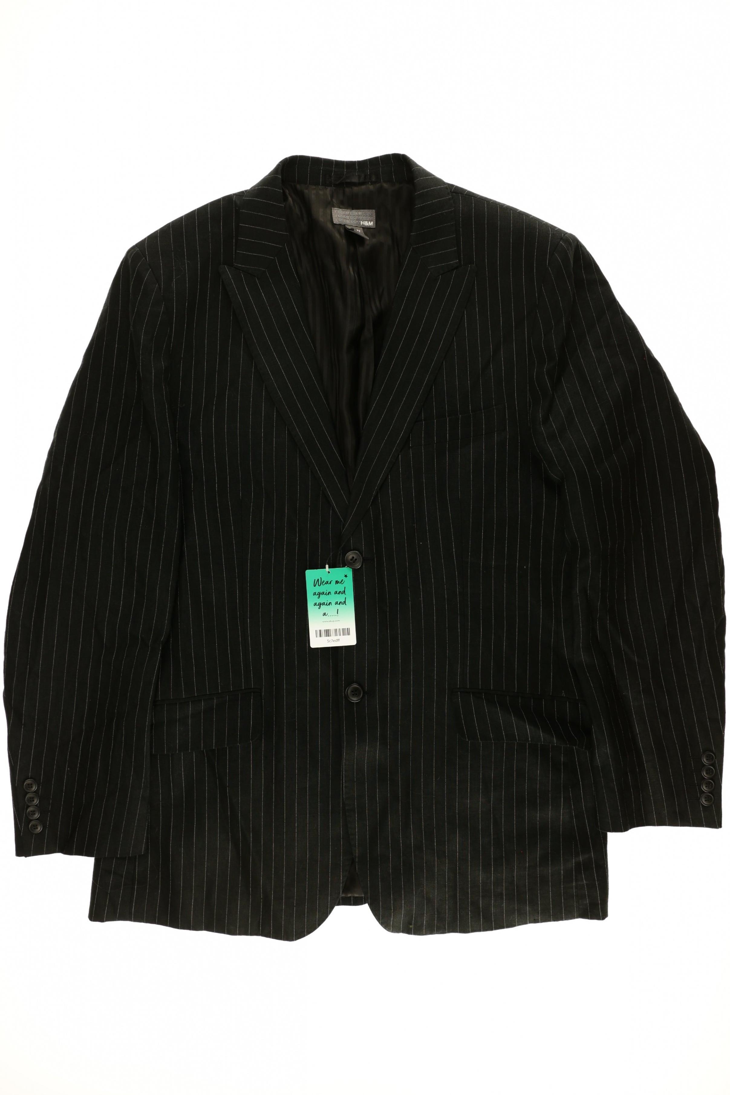 

H&M Herren Sakko, schwarz, Gr. 42