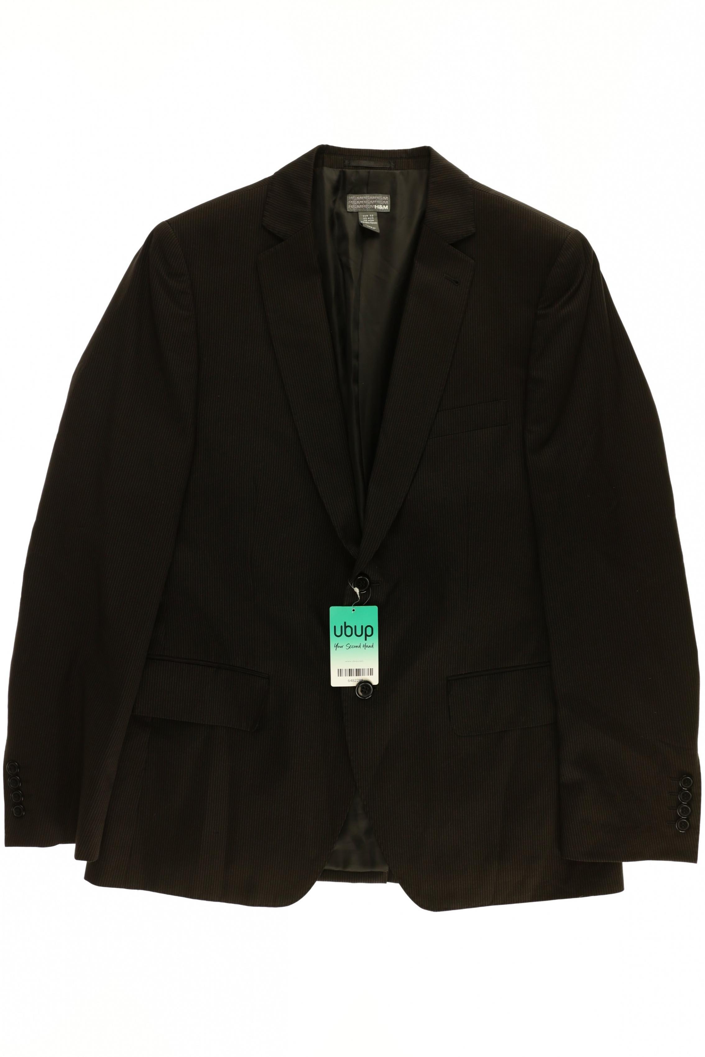 

H&M Herren Sakko, schwarz, Gr. 52