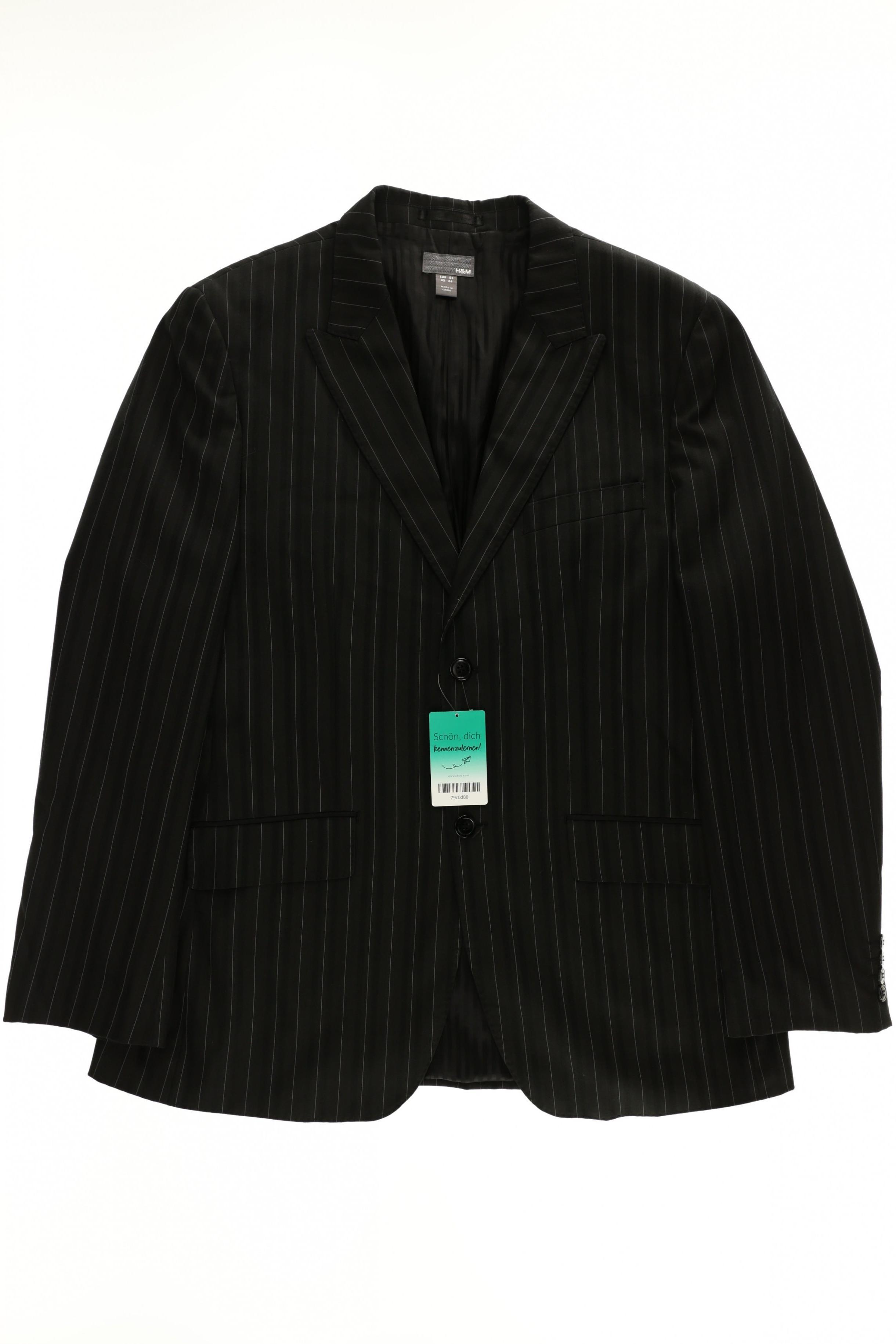 

H&M Herren Sakko, schwarz, Gr. 54