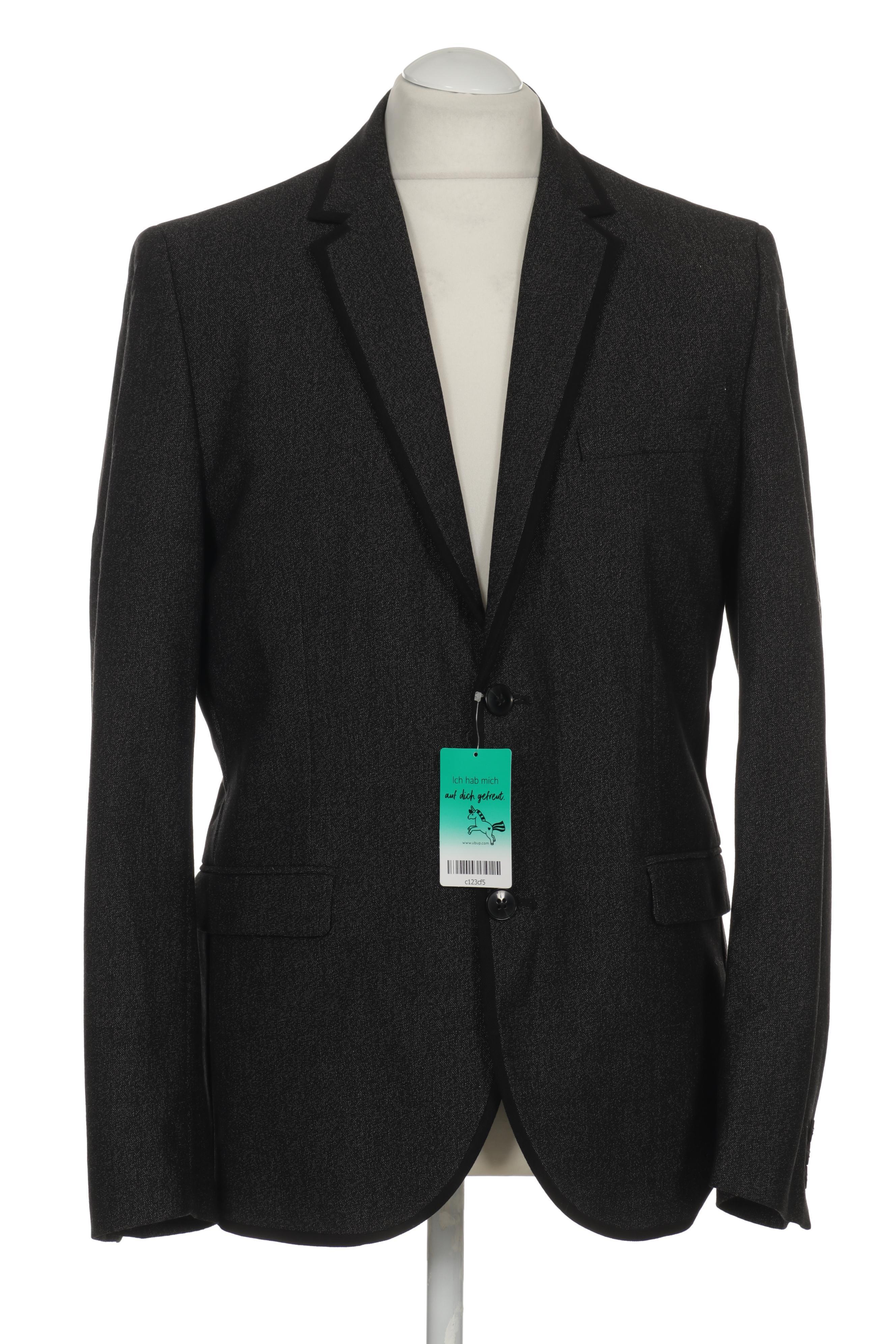 

H&M Herren Sakko, schwarz, Gr. 42