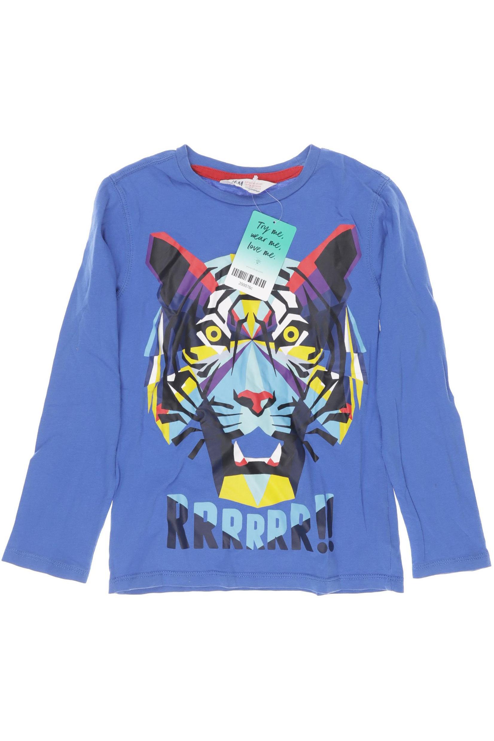 

H&M Jungen Langarmshirt, blau, Gr. 122