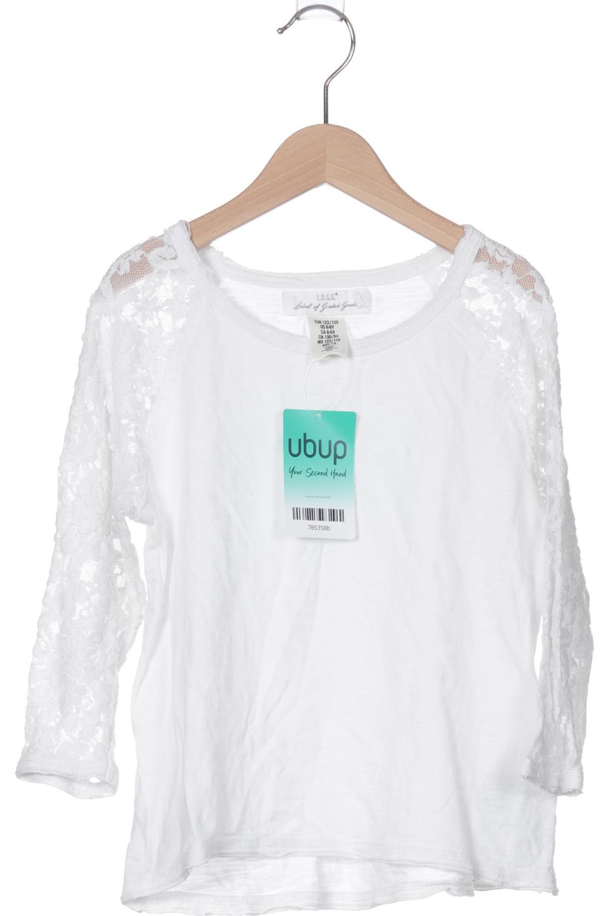 

H&M Mädchen Langarmshirt, weiß, Gr. 122