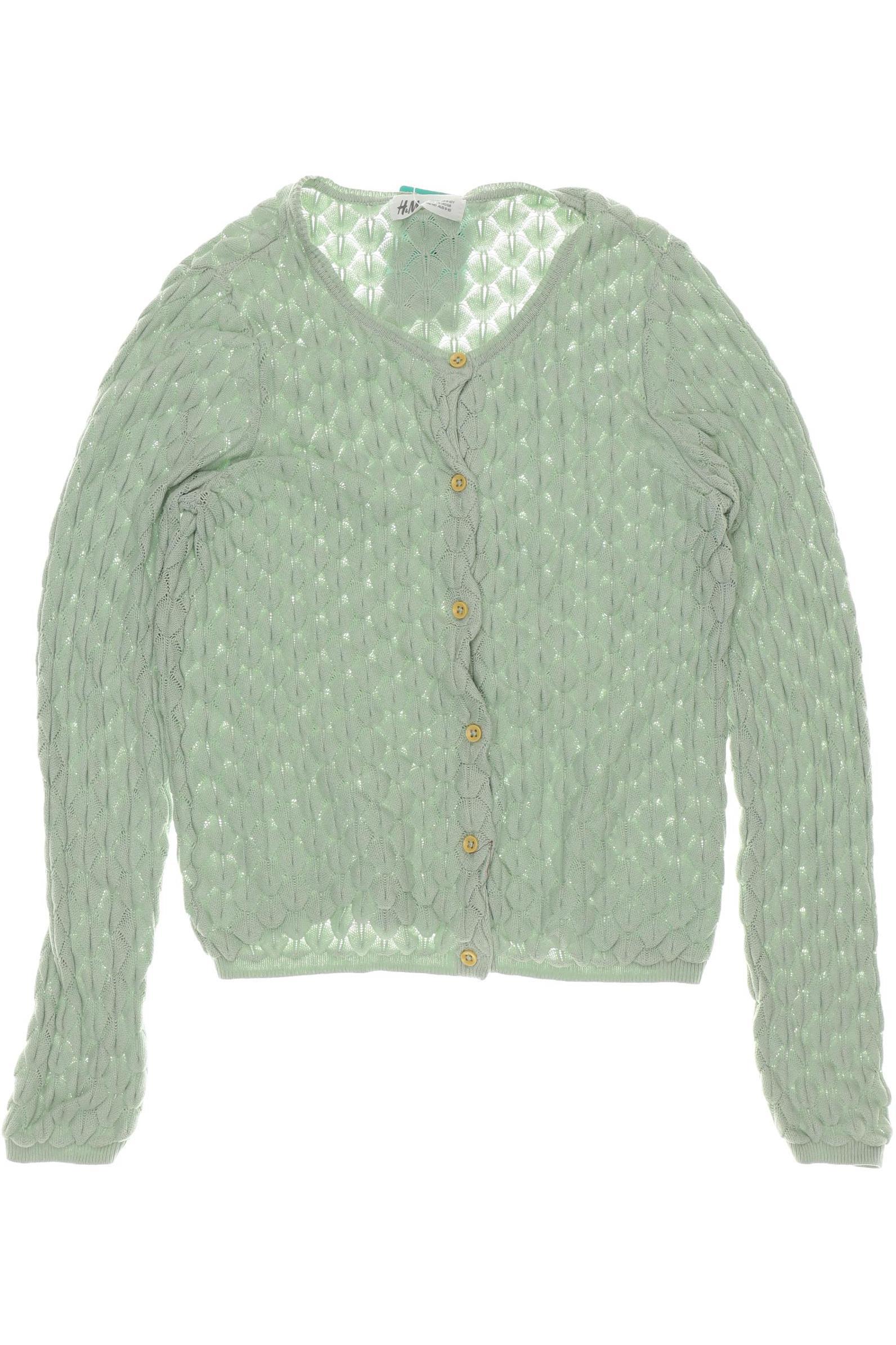 

H&M Mädchen Strickjacke, grün, Gr. 134