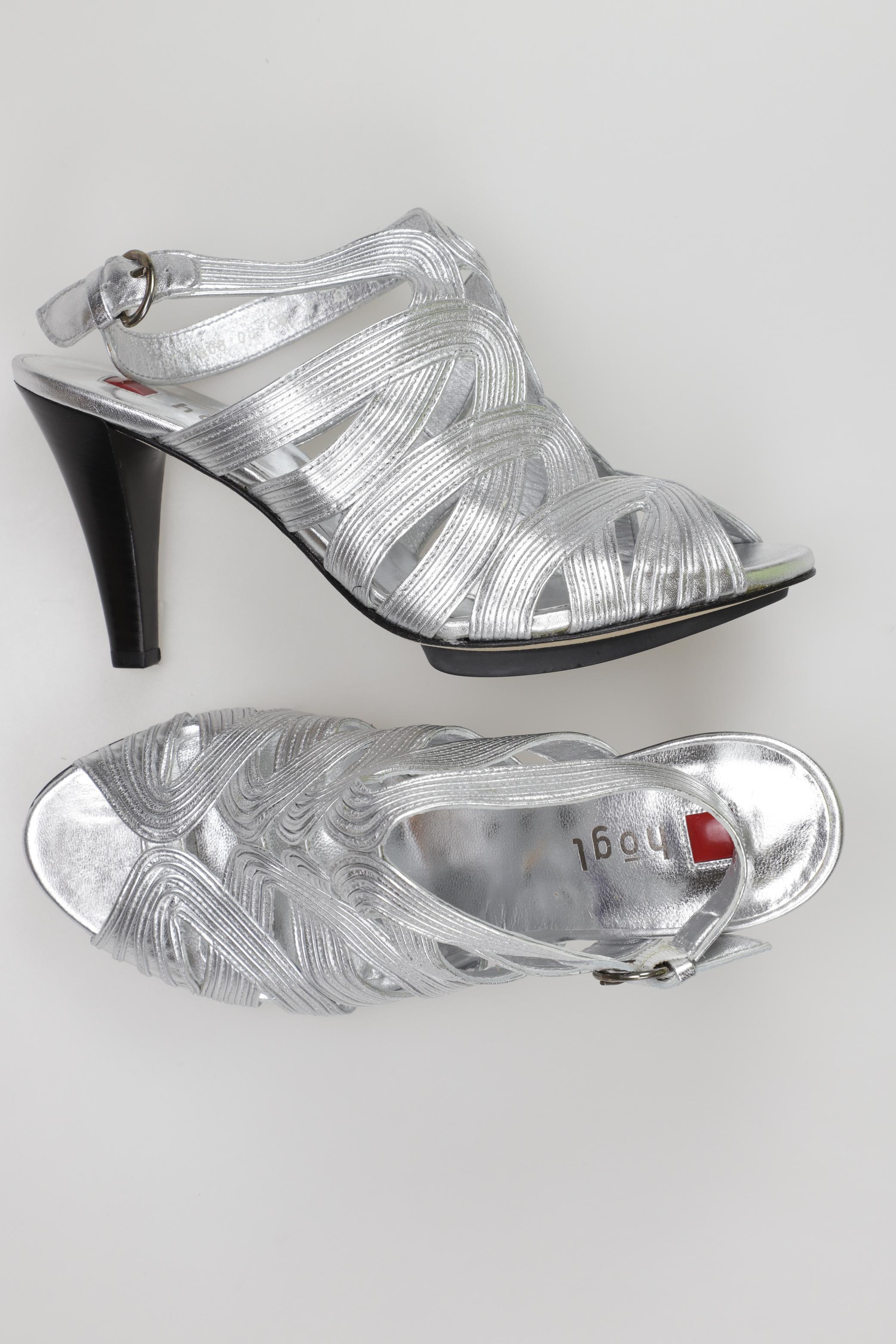 

högl Damen Sandale, silber, Gr. 6.5
