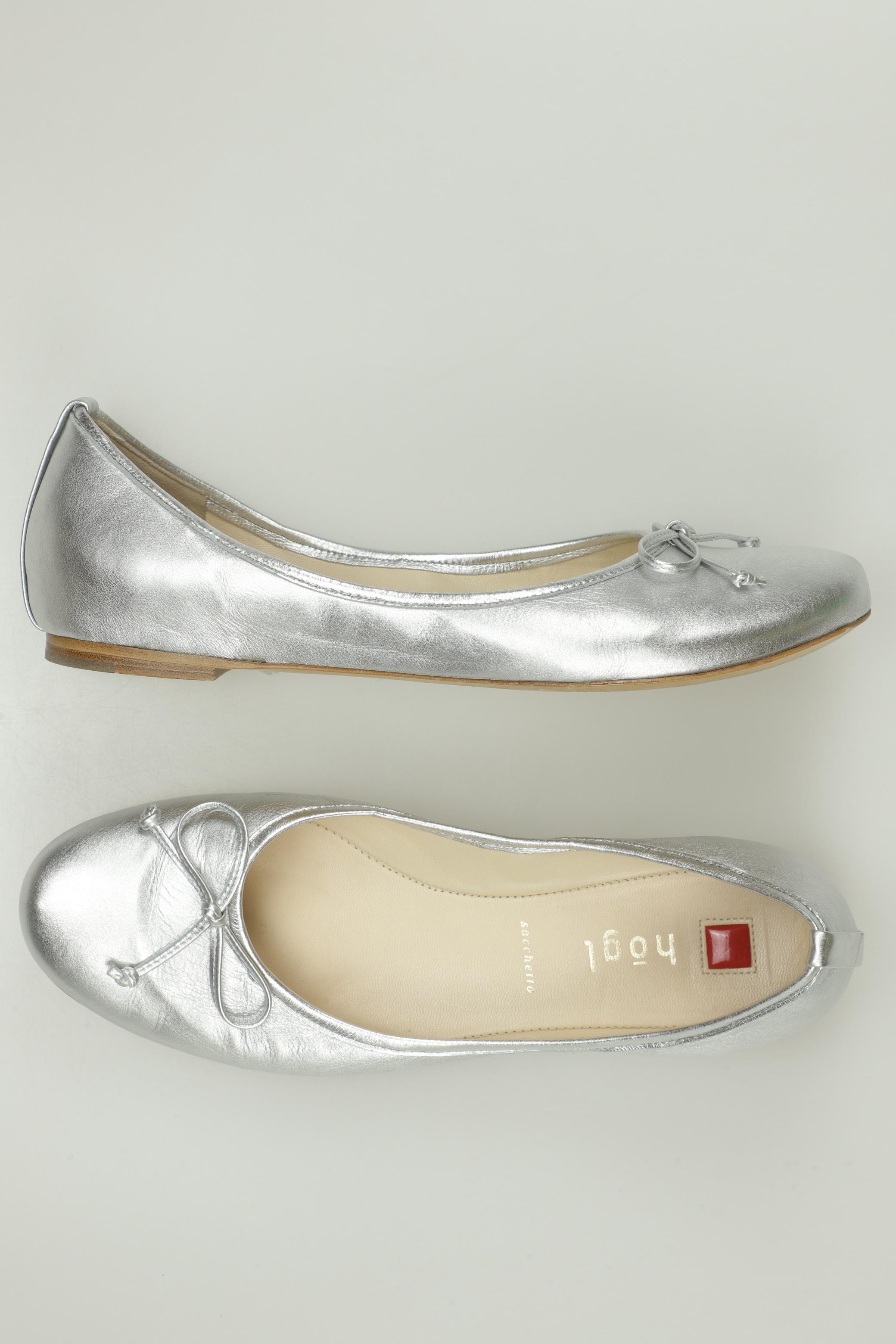 

högl Damen Ballerinas, silber, Gr. 5.5