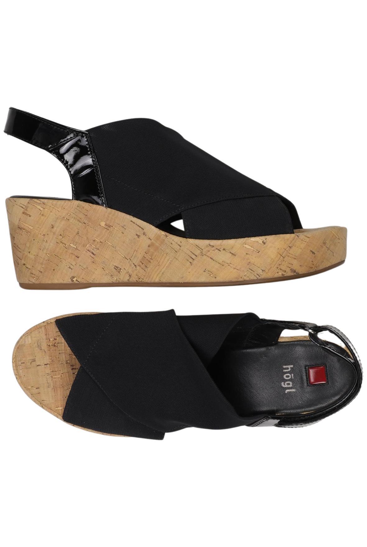 

högl Damen Sandale, schwarz, Gr. 6.5