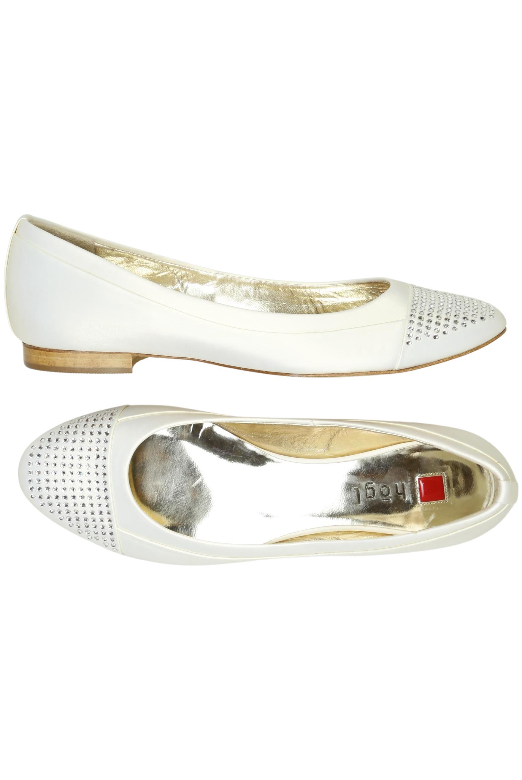 

högl Damen Ballerinas, weiß, Gr. 6.5