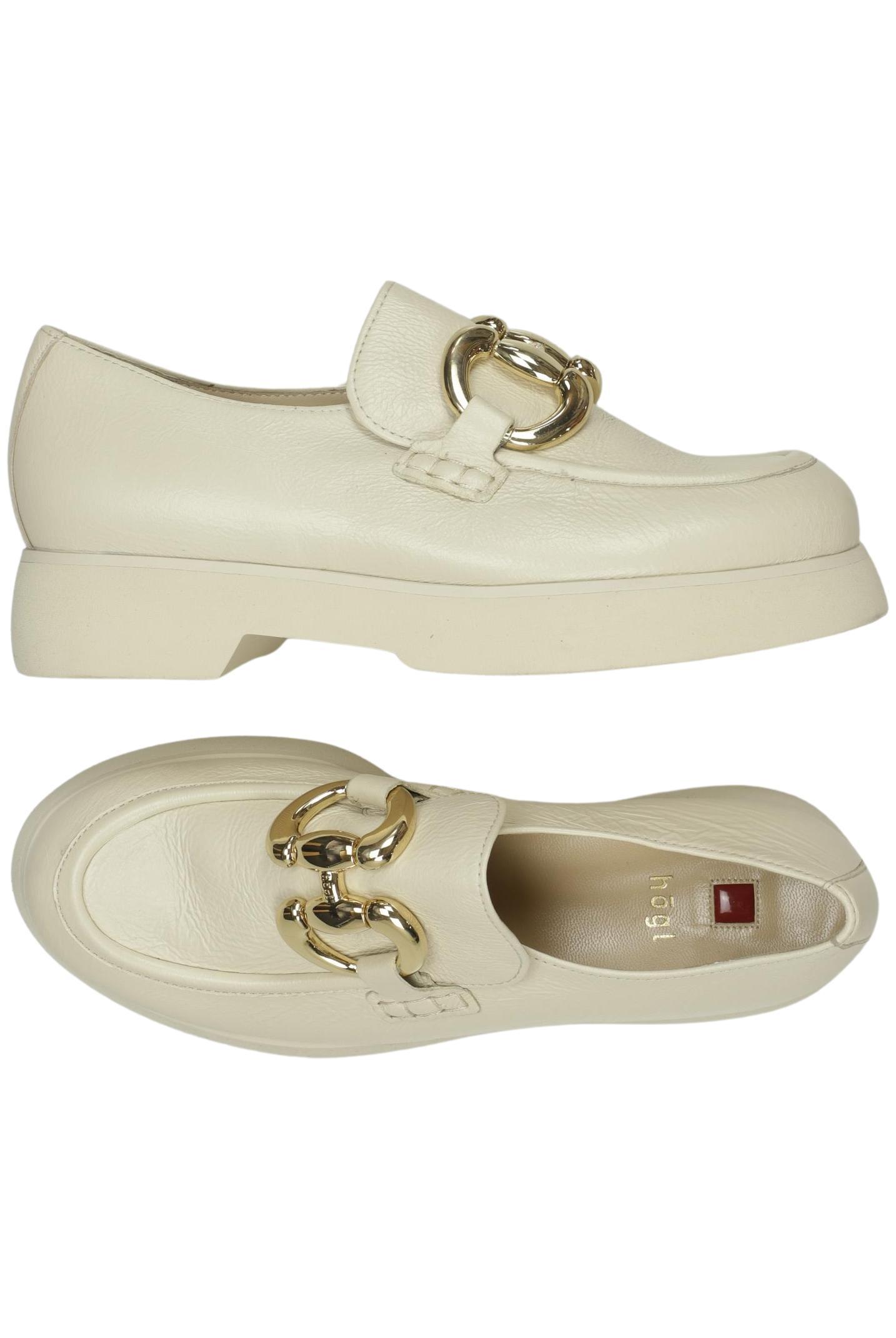 

högl Damen Halbschuh, cremeweiß, Gr. 3.5