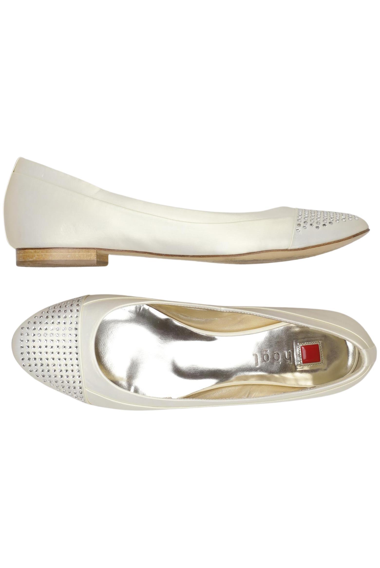 

högl Damen Ballerinas, cremeweiß, Gr. 6.5