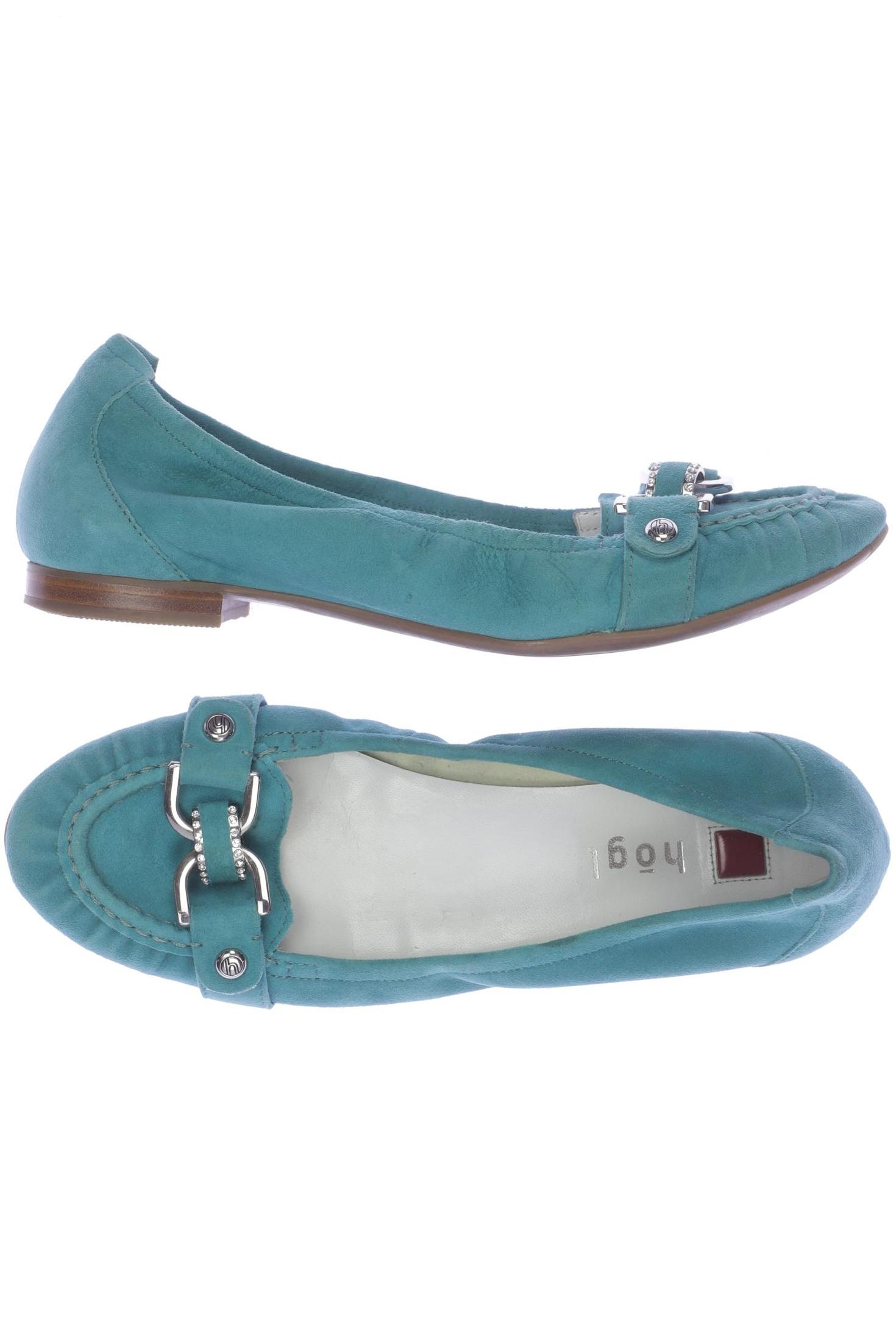 

högl Damen Ballerinas, türkis, Gr. 5