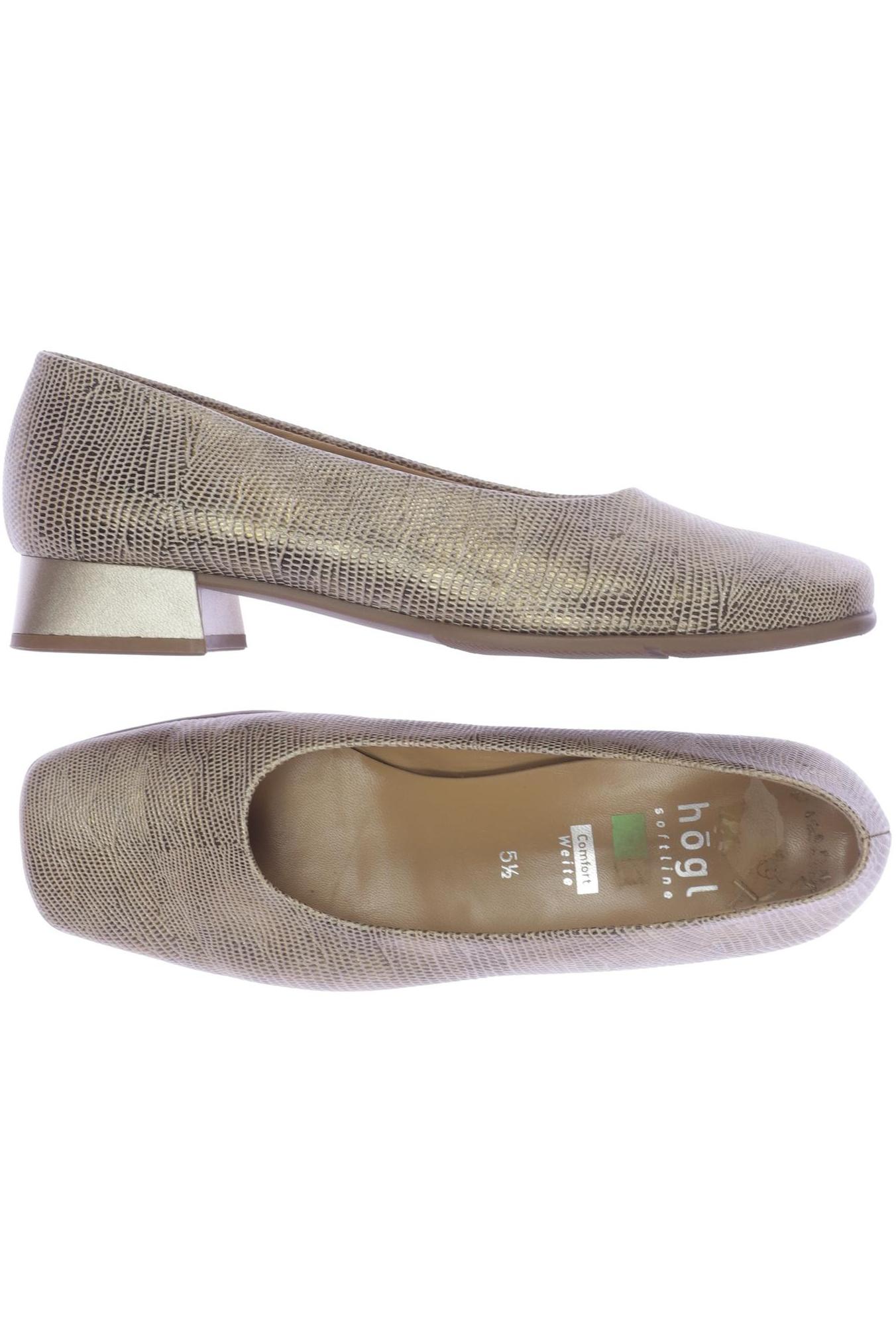 

högl Damen Halbschuh, gold, Gr. 5.5