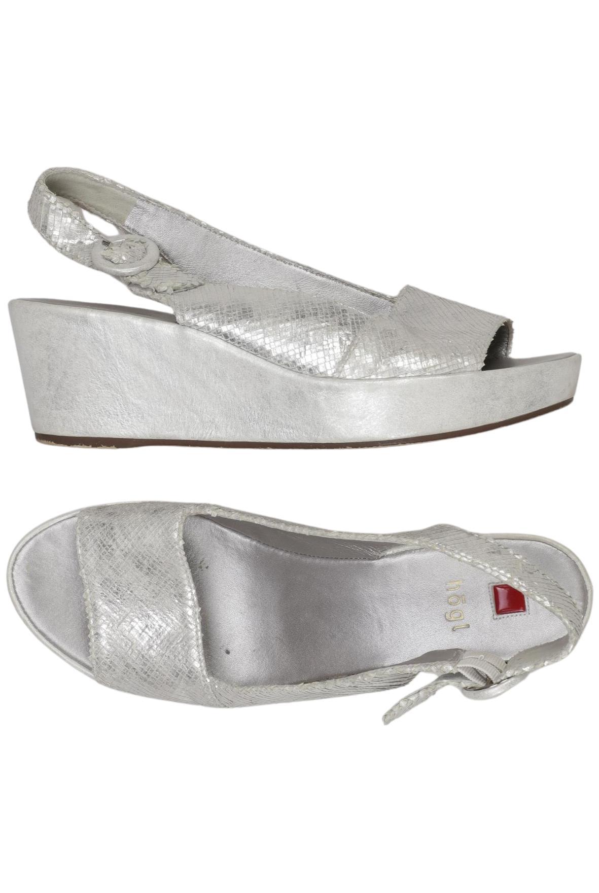 

högl Damen Sandale, silber, Gr. 4.5