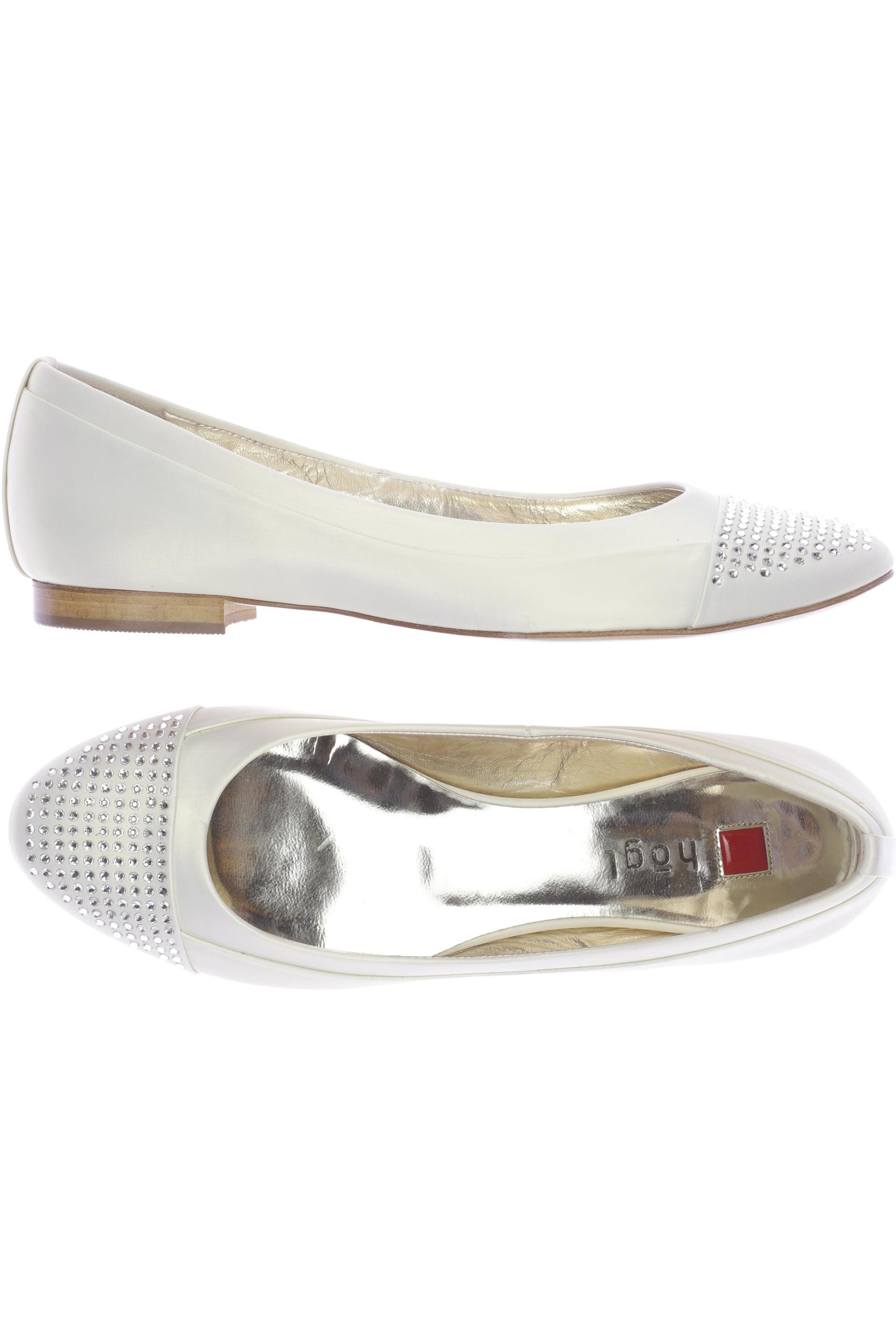 

högl Damen Ballerinas, cremeweiß, Gr. 6.5