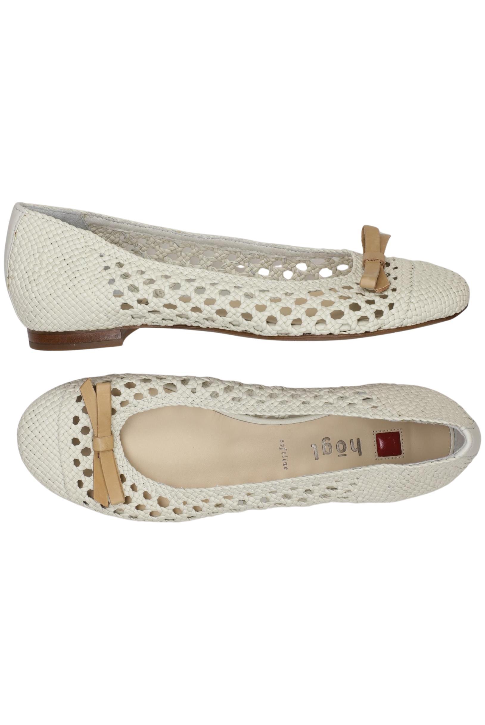 

högl Damen Ballerinas, cremeweiß, Gr. 5.5